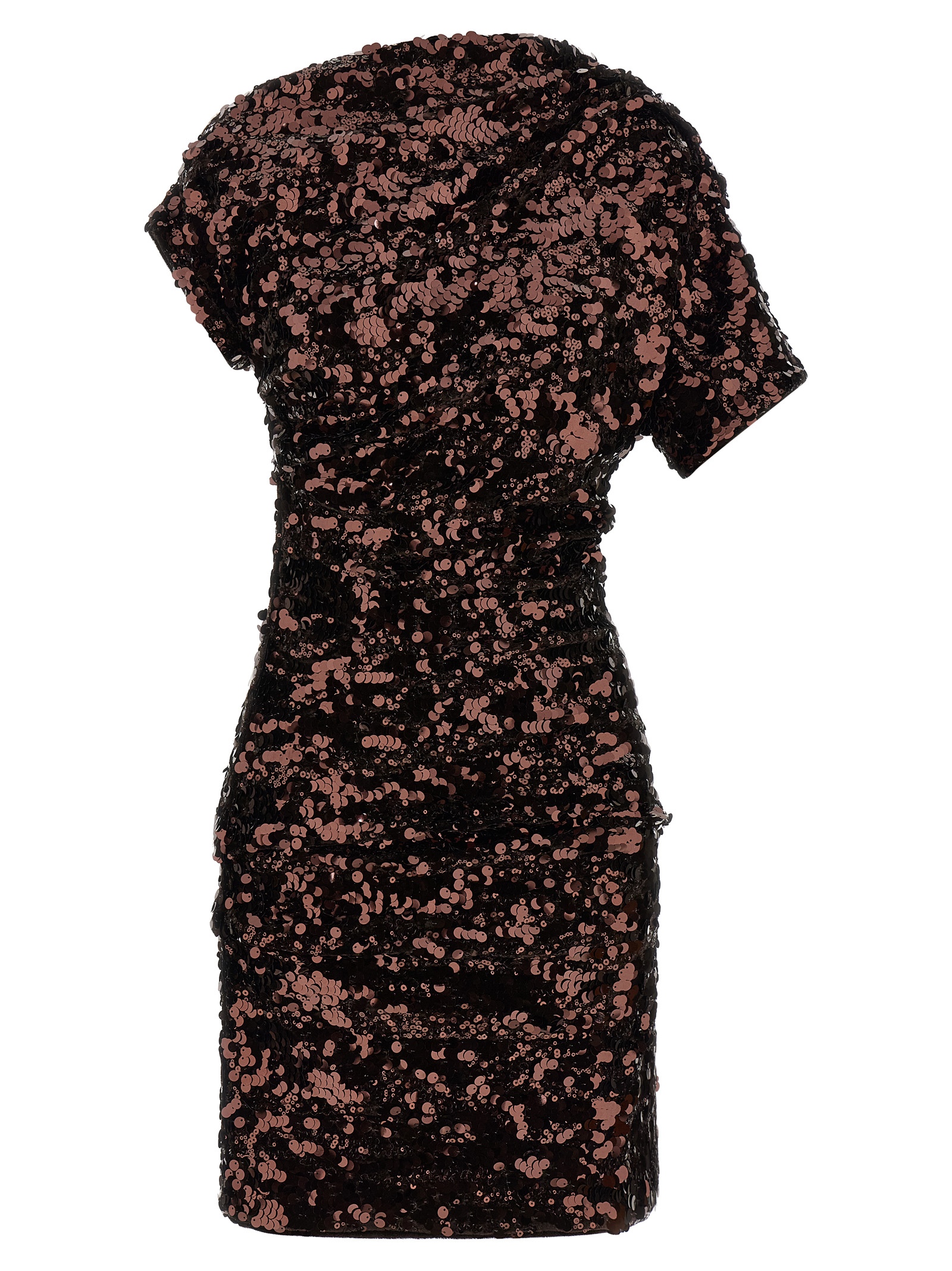 Ganni Brown Polyester Short Women's Dress