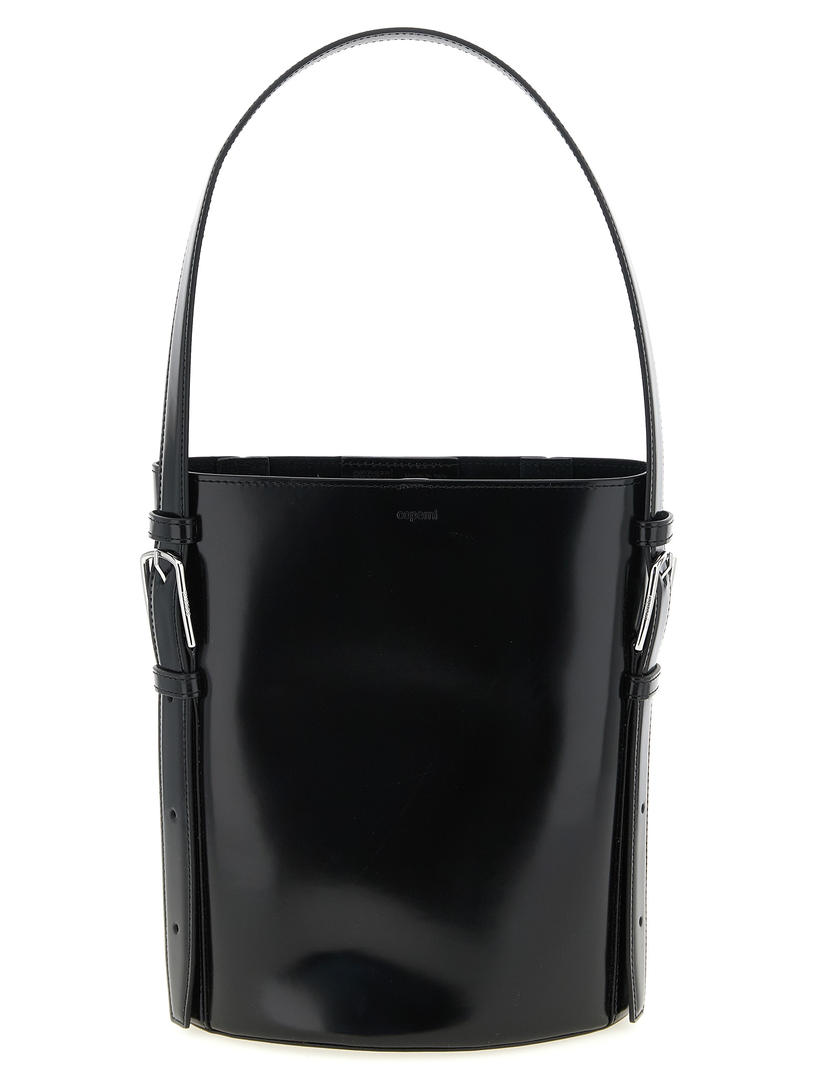 Black Cowhide Shoulder Bag