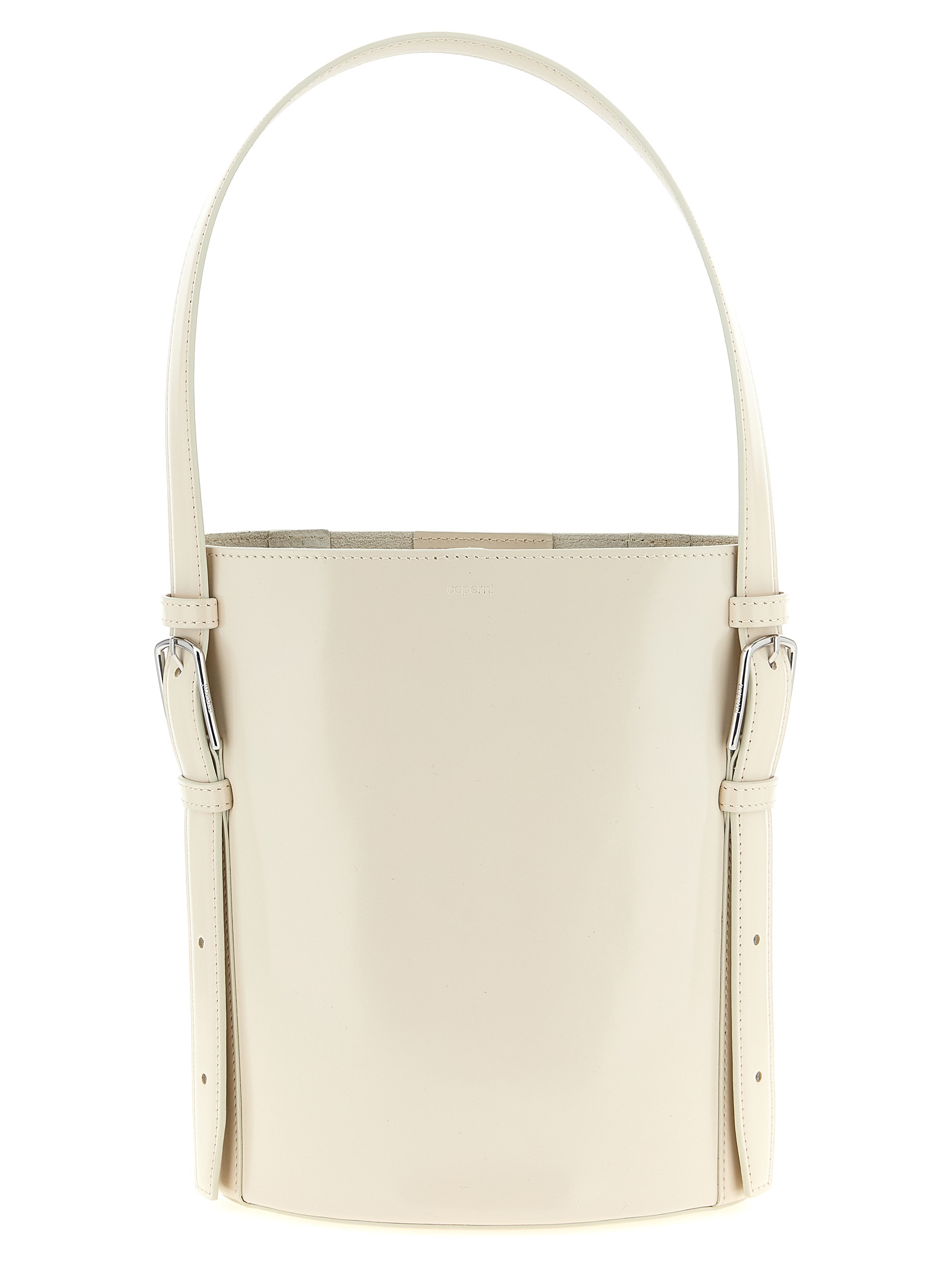 Beige Cowhide Shoulder Bag