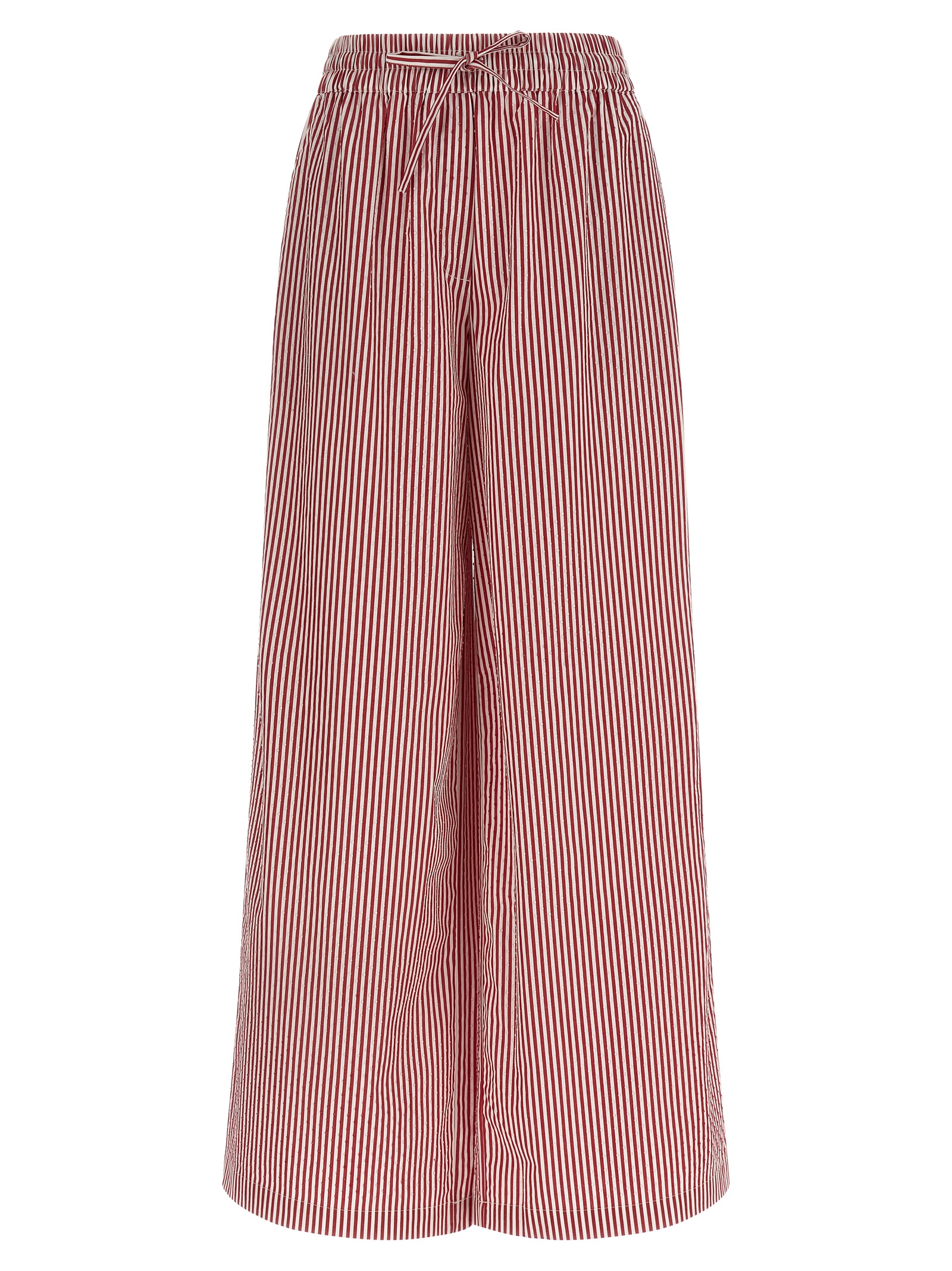 Multicolor Cotton Casual Pants