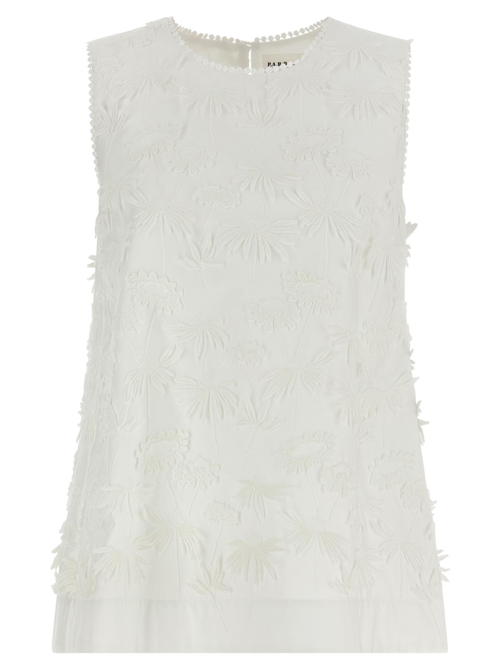 P.A.R.O.S.H. White Cotton Women's Blouse