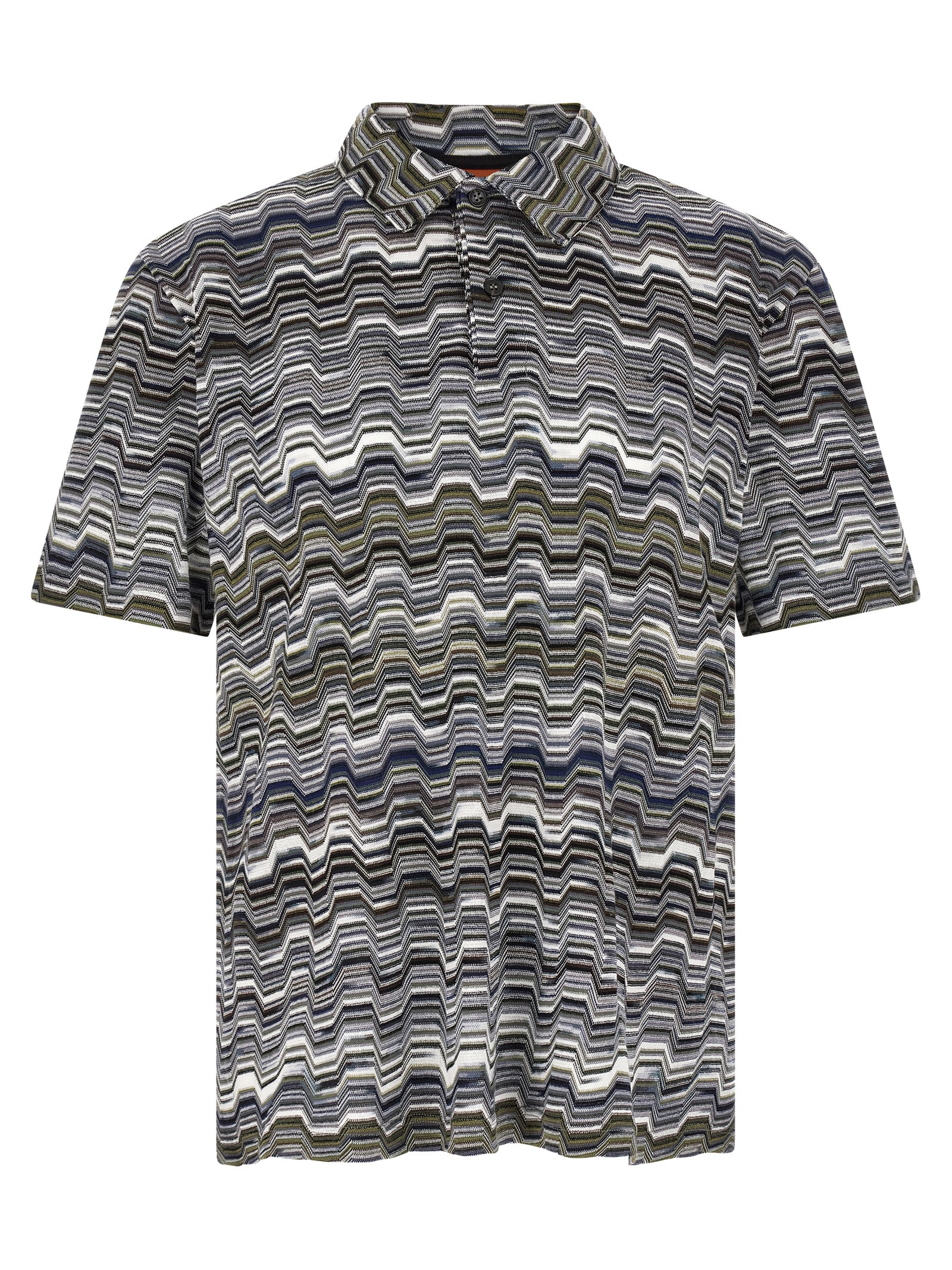 Bicolor Cotton Polo Shirt
