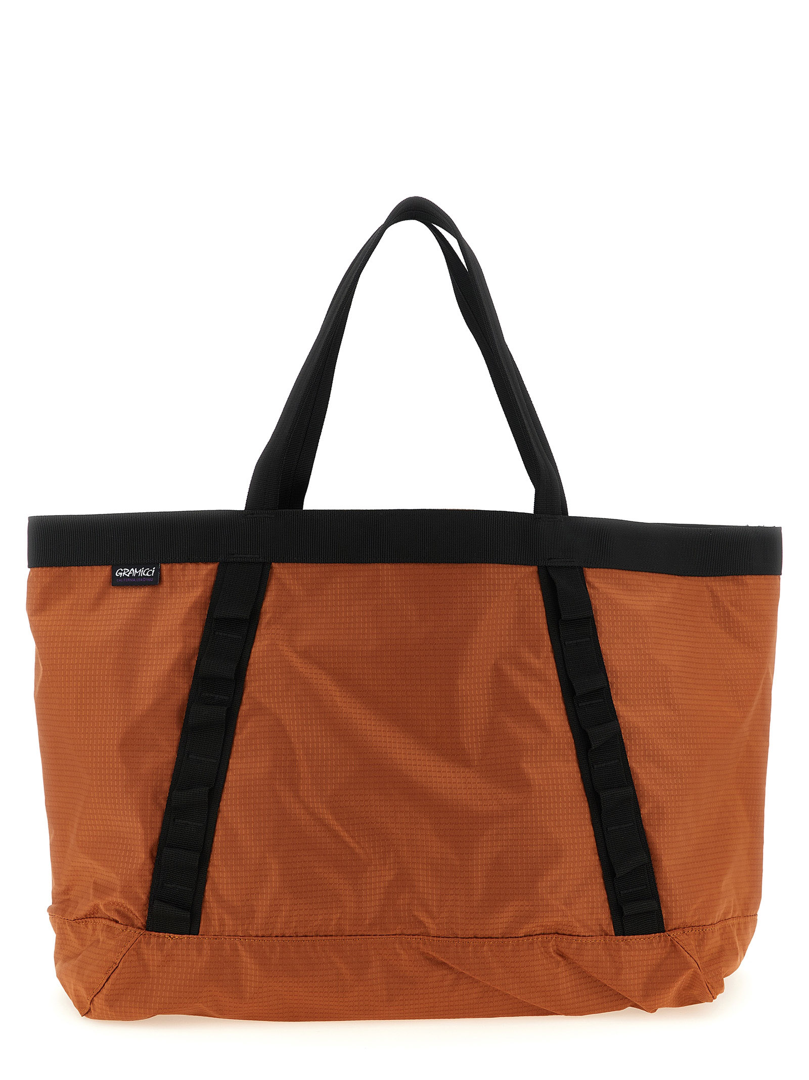 Orange Nylon Tote Bag