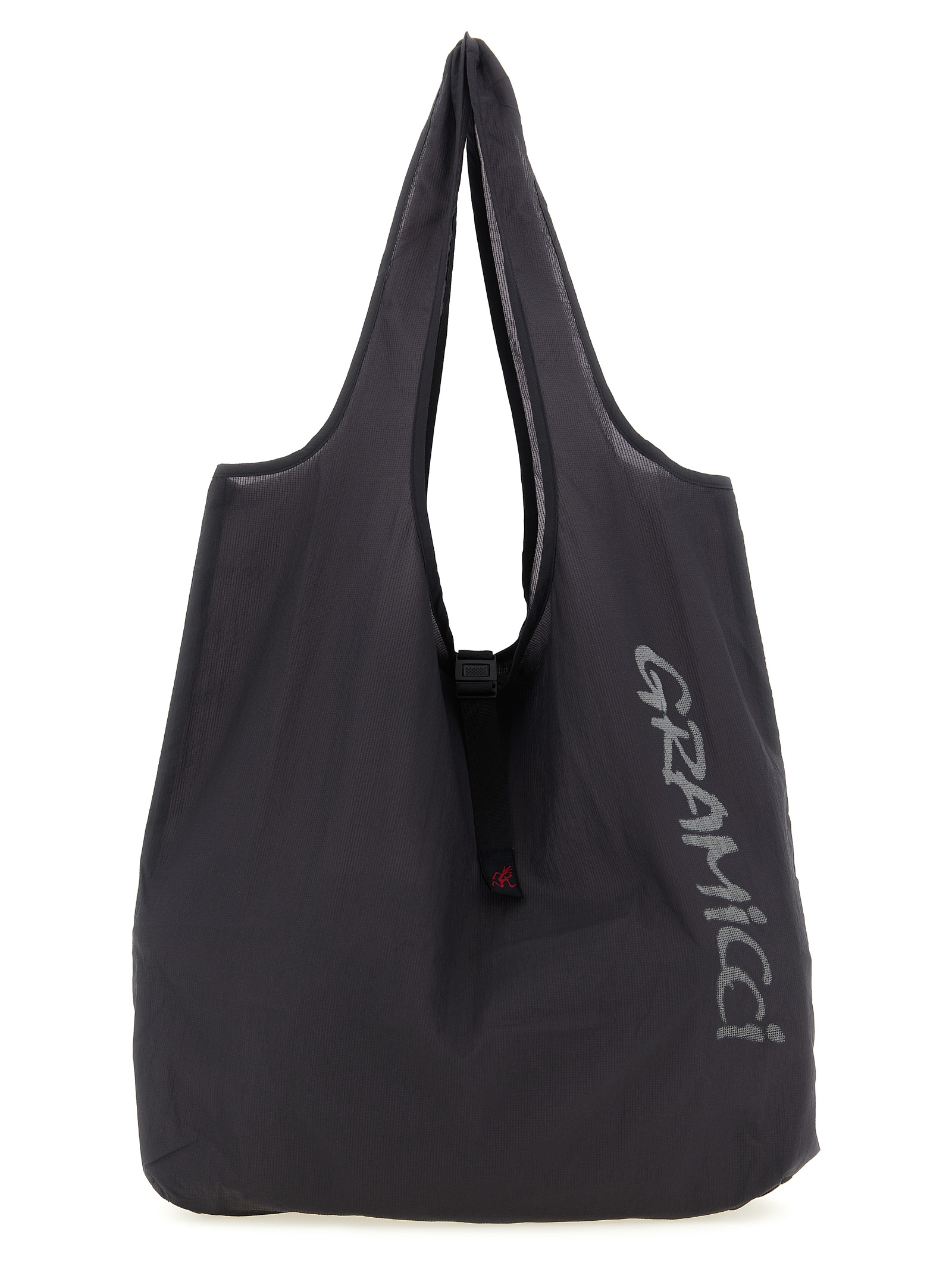 Gray Nylon Tote Bag