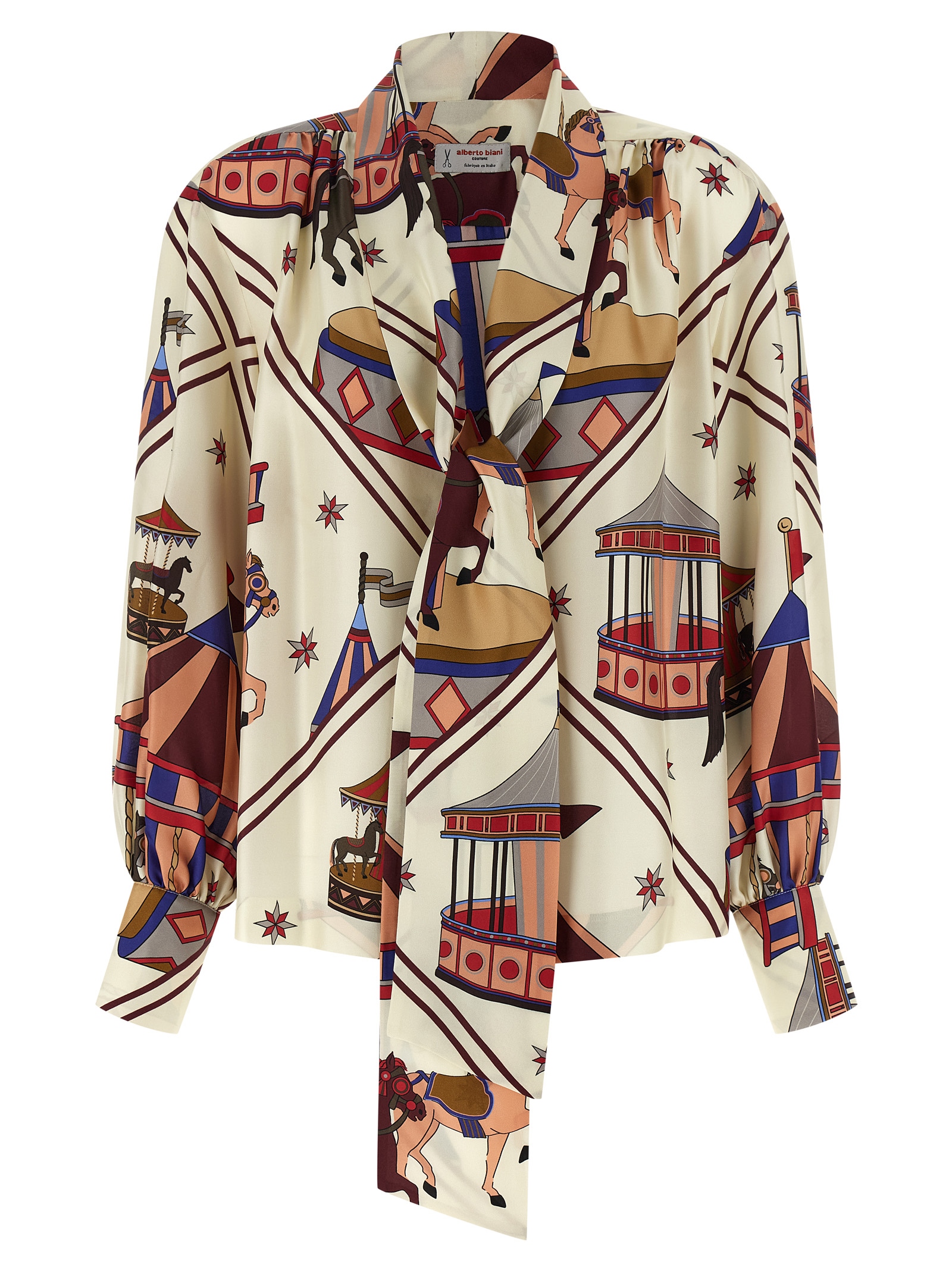 Multicolor Silk Blouse