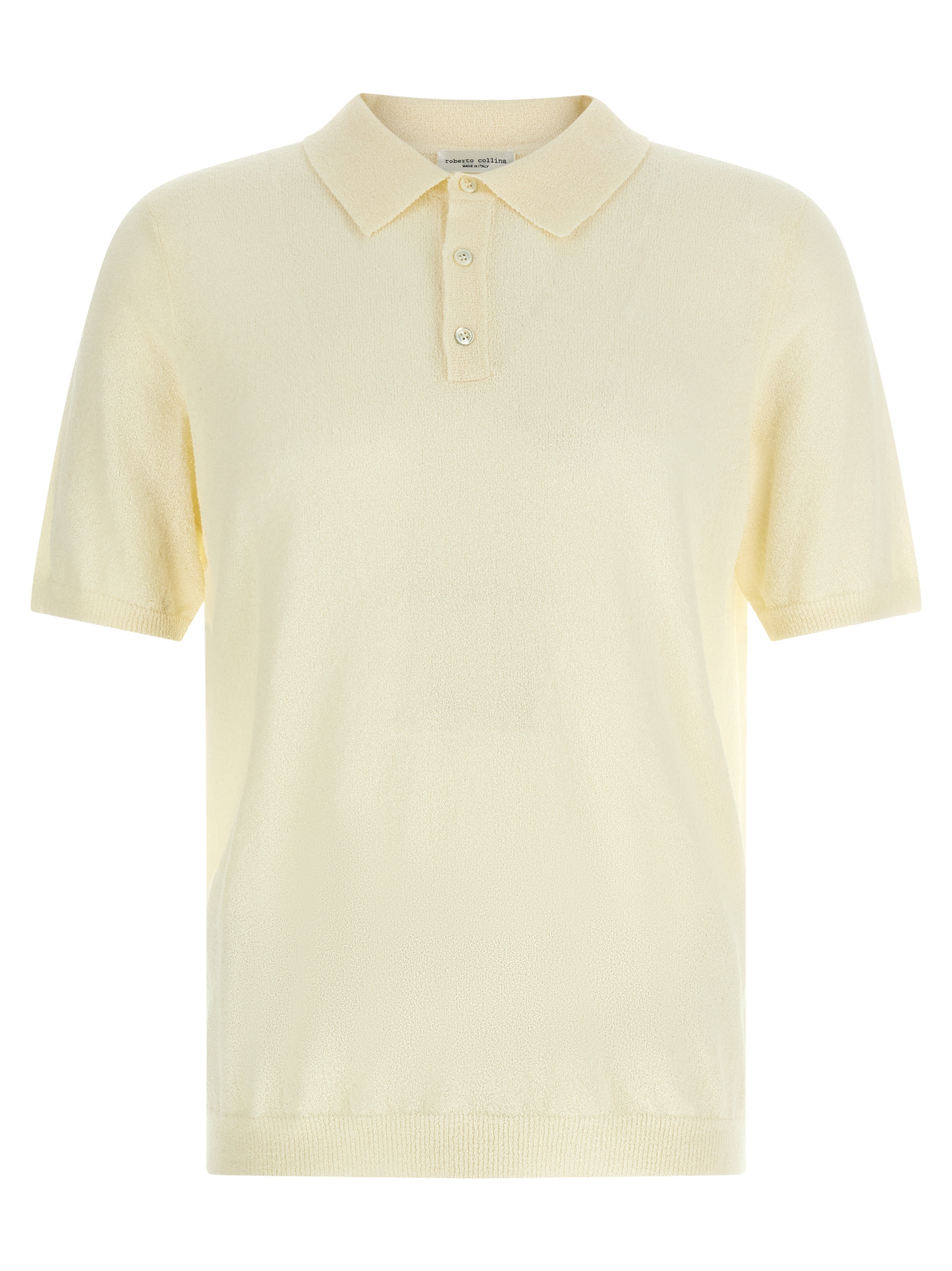 Beige Cotton Polo Shirt