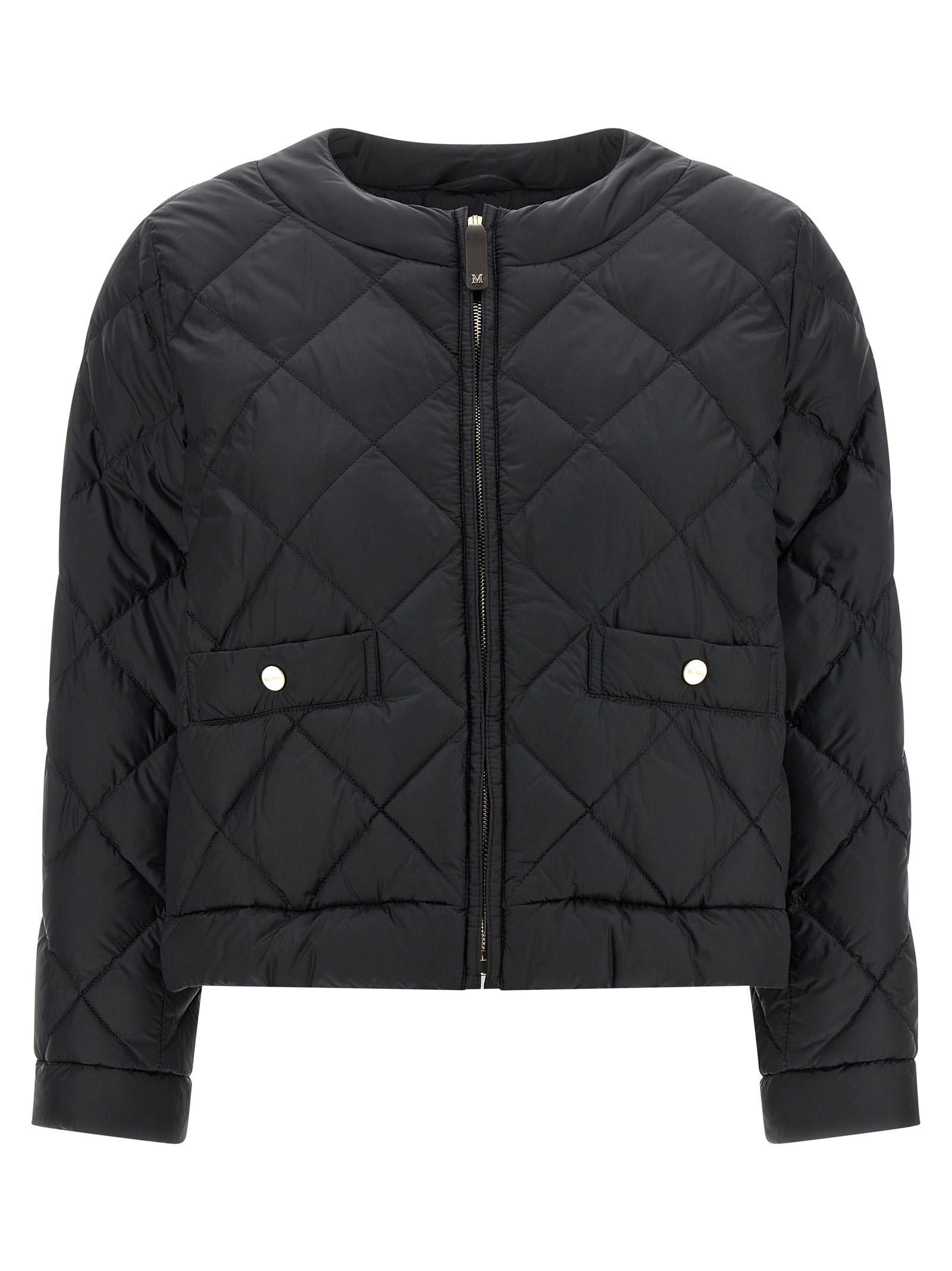 Black Polyamide Full-Length Jacket
