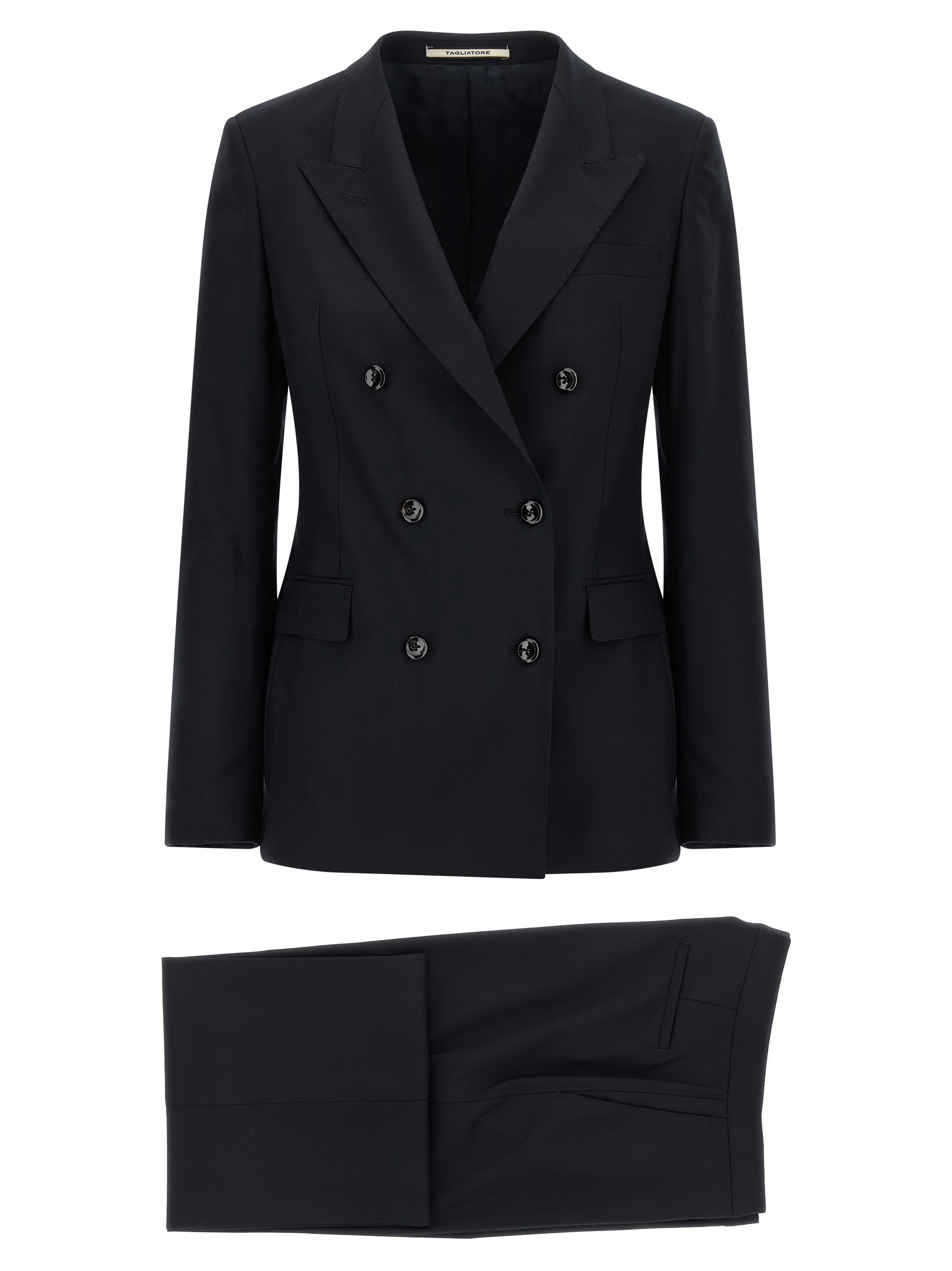 Blue Virgin Wool Two-Piece Suit