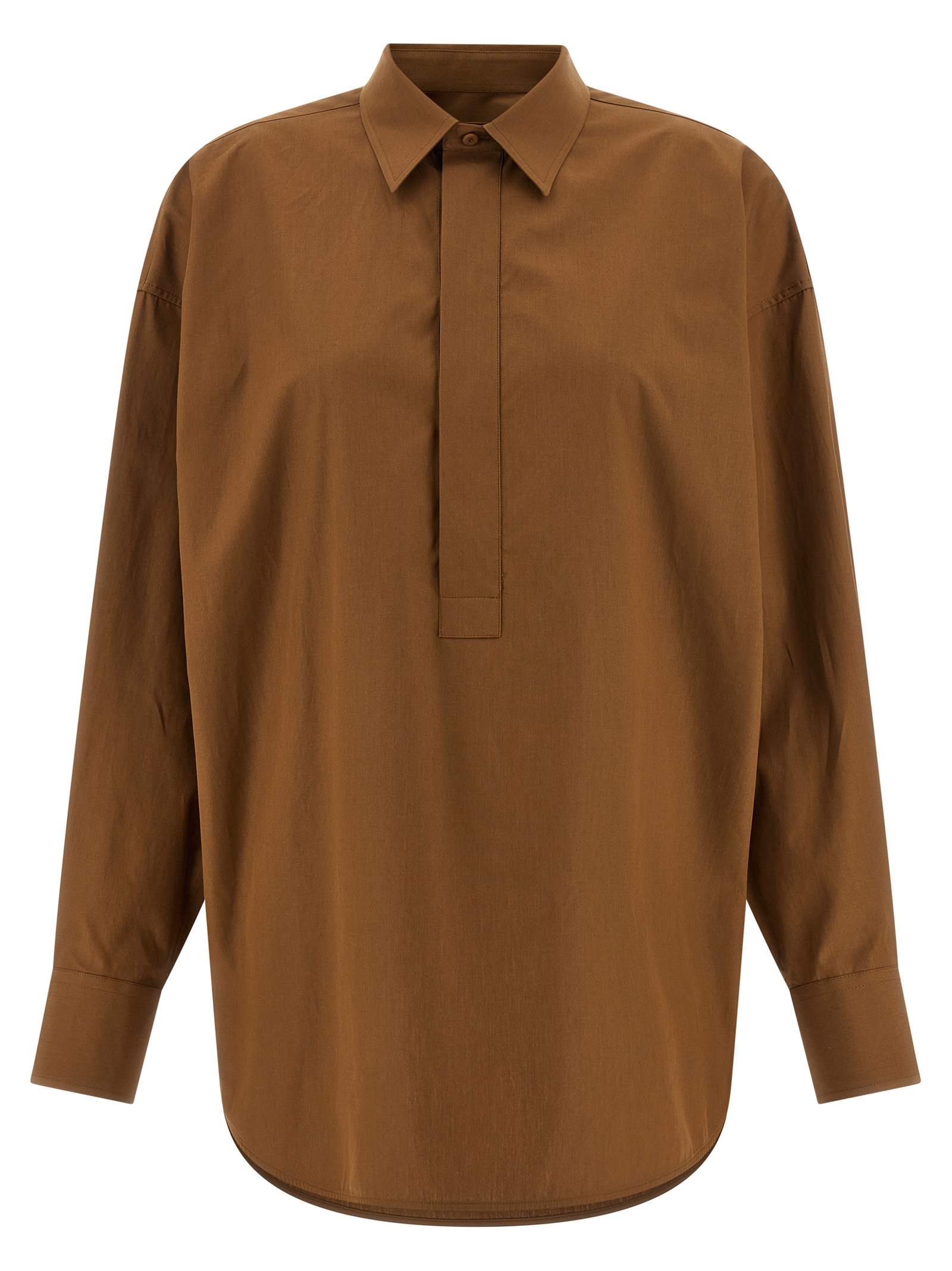 Brown Cotton Blouse