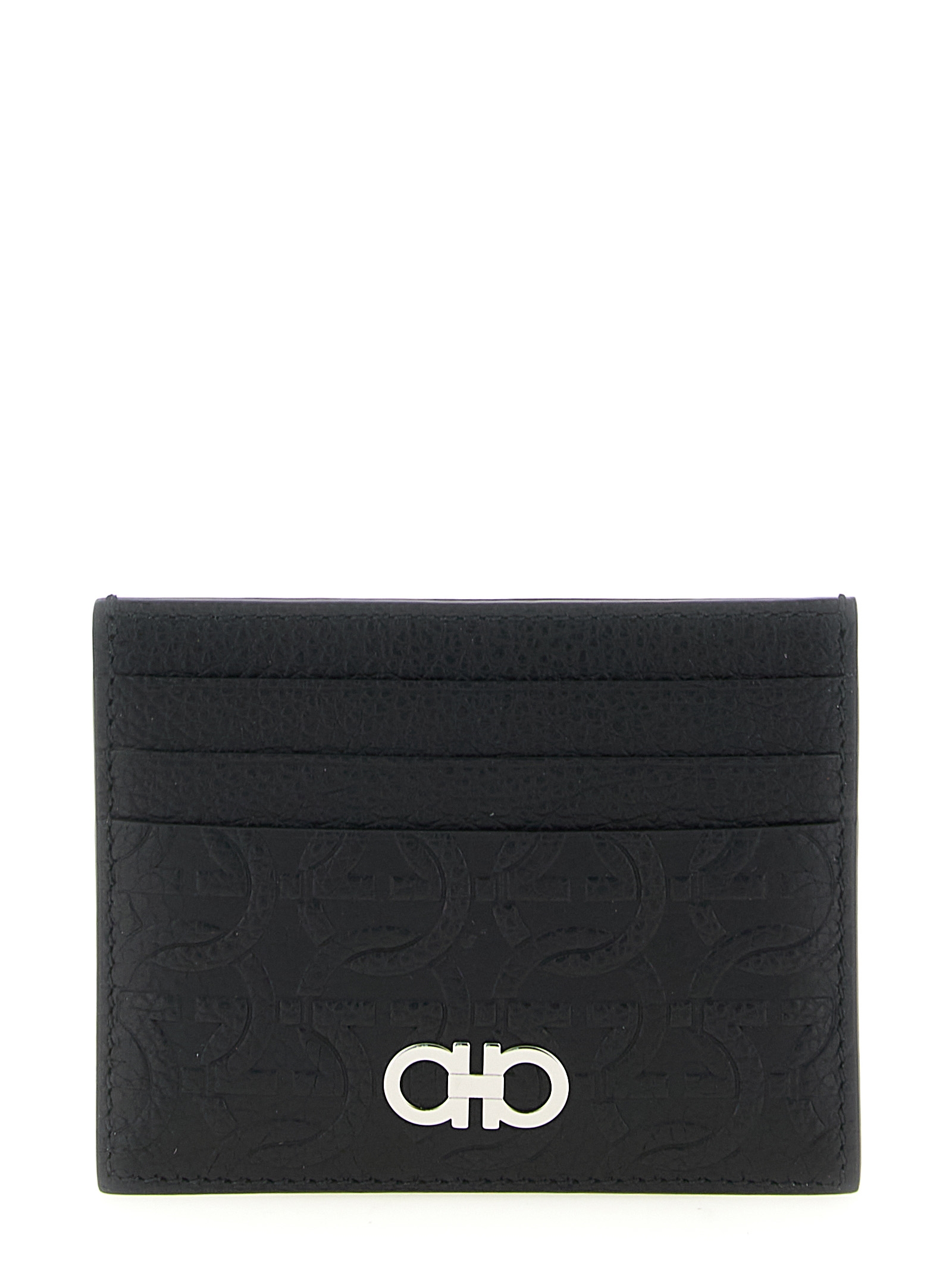 Ferragamo Black Calfskin Cardholder Accessory - Men