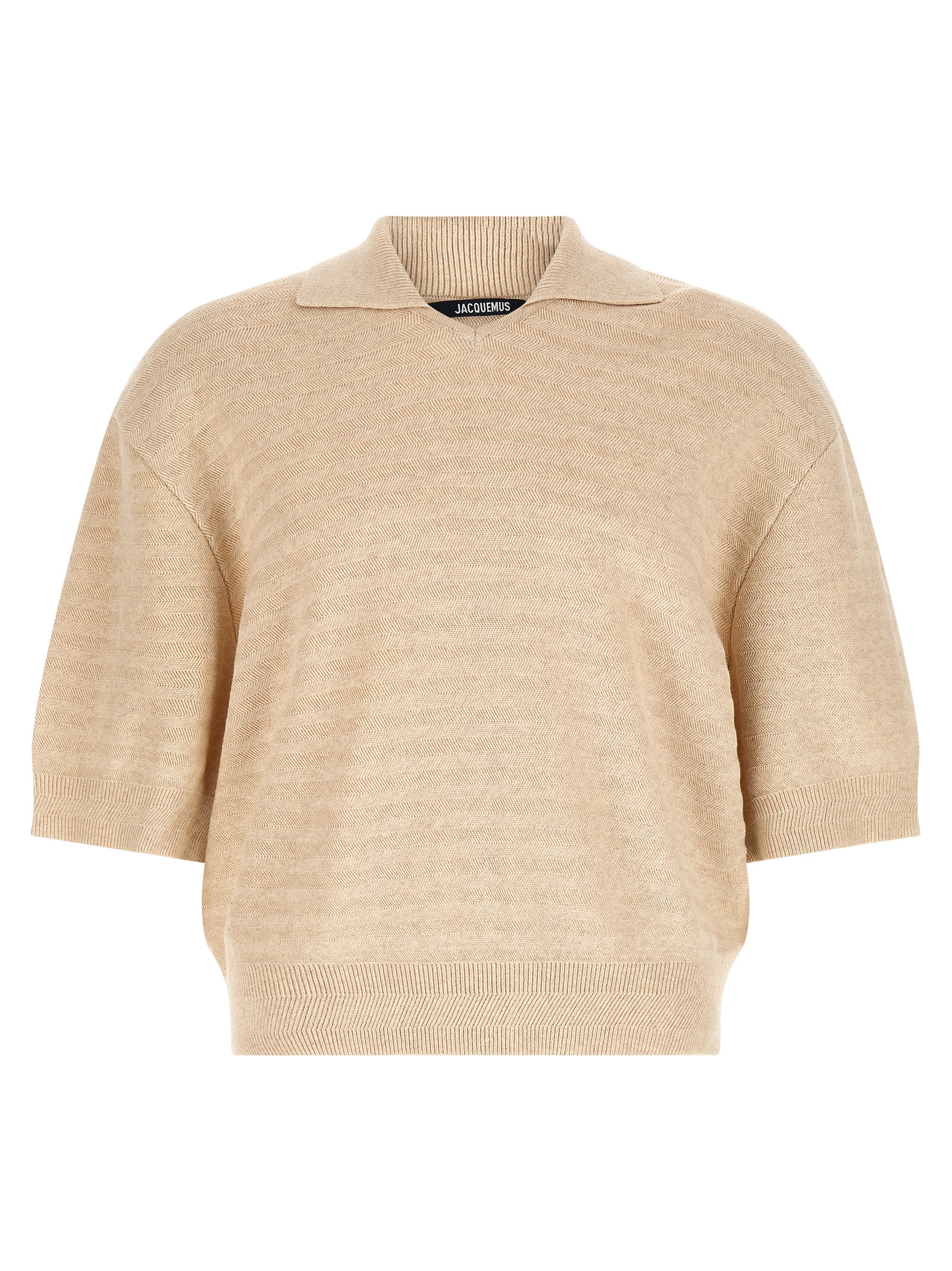 Jacquemus Beige Cotton Polo Men's Shirt