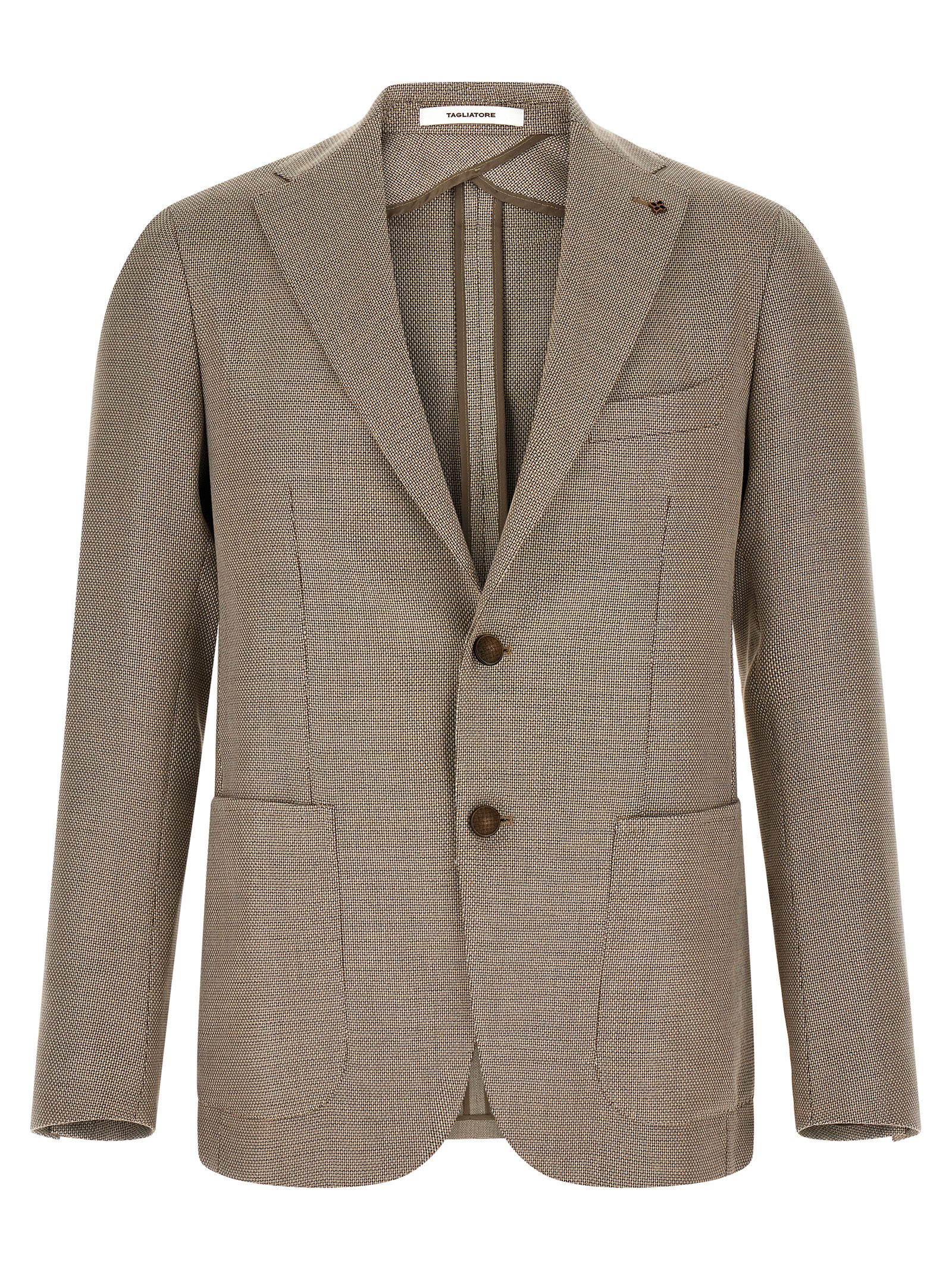 Brown Cotton Blazer