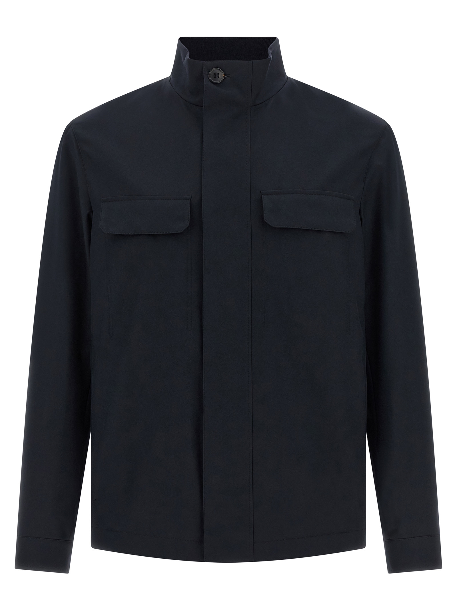 Blue Polyester Jacket