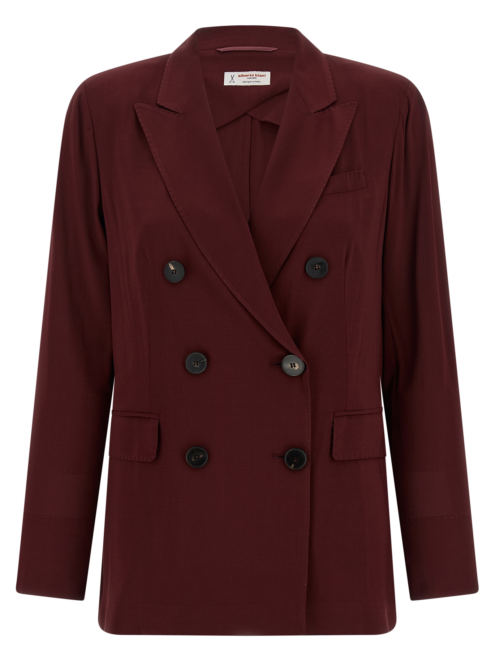 Bordeaux Viscose Blazer