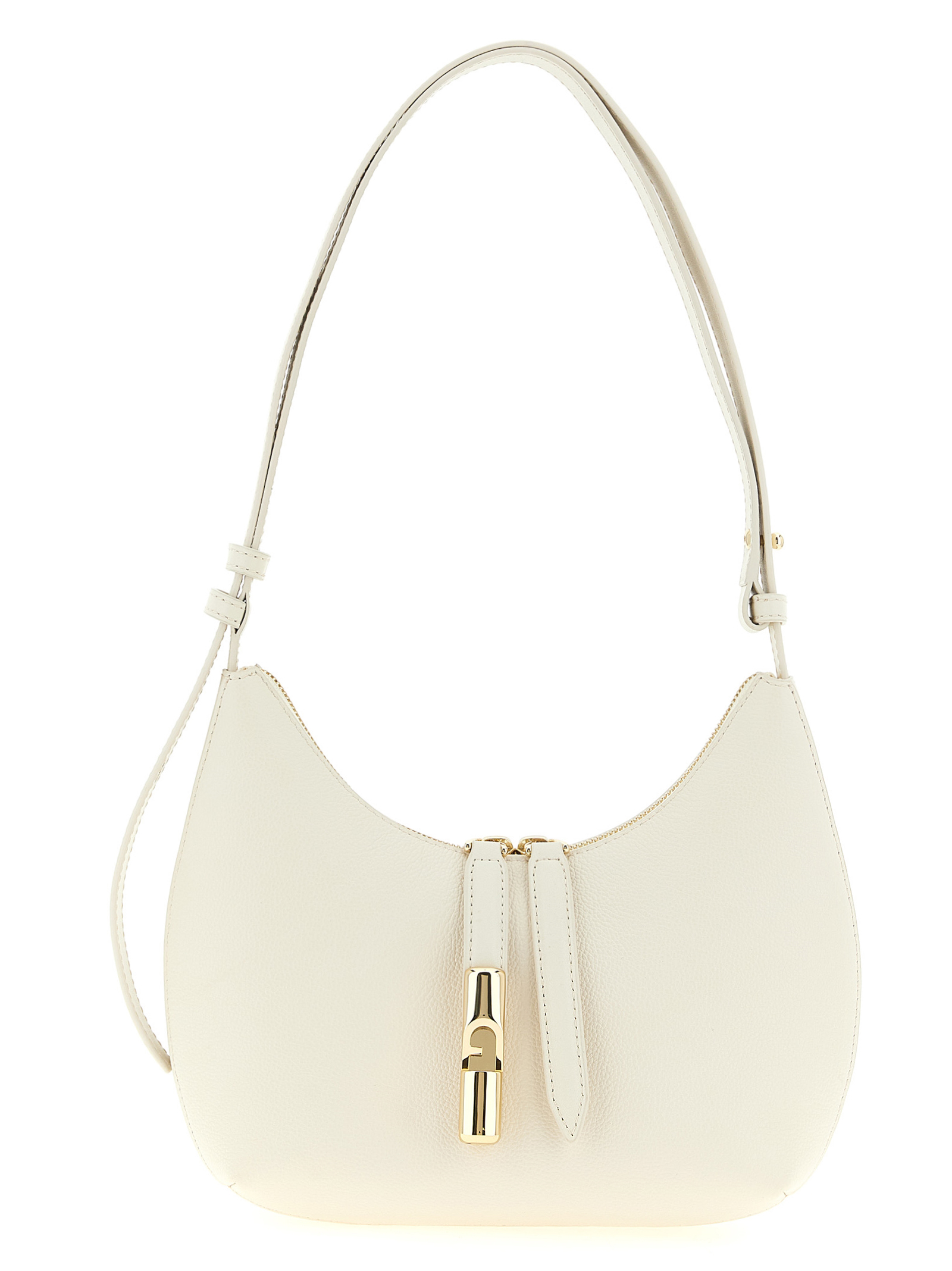 White Calfskin Shoulder Bag