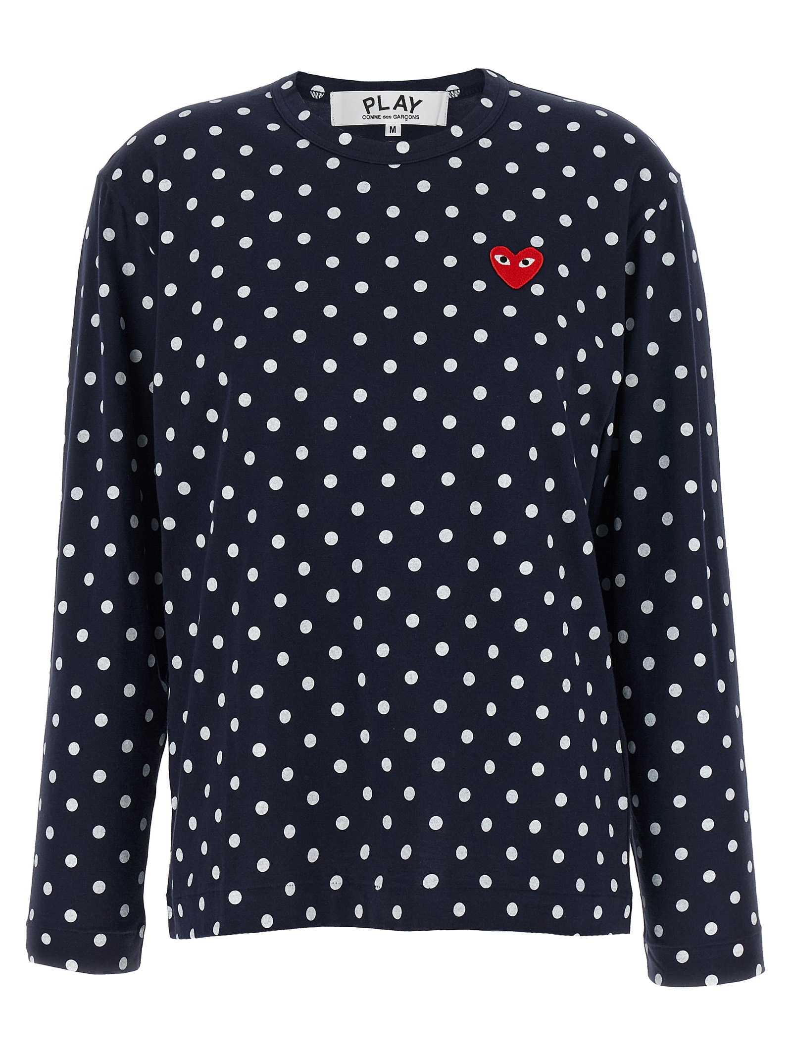 Blue Cotton Long Sleeve T-Shirt
