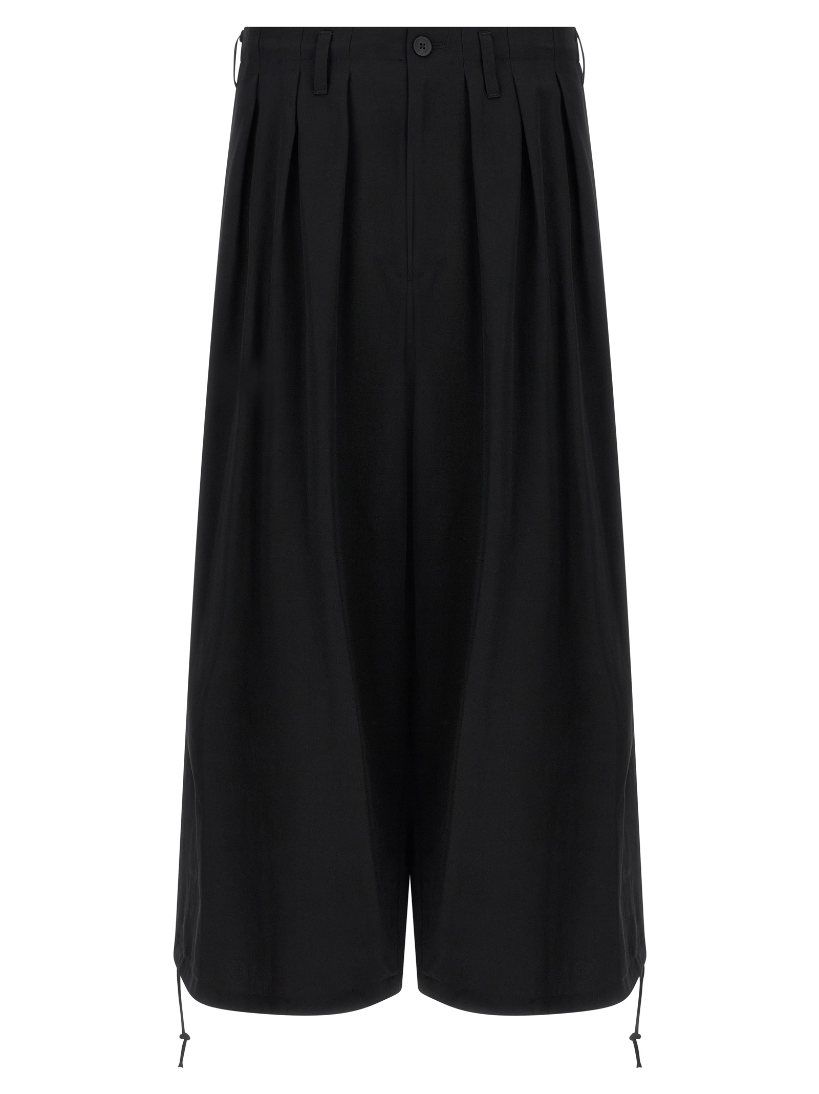 Black Triacetate Casual Pants