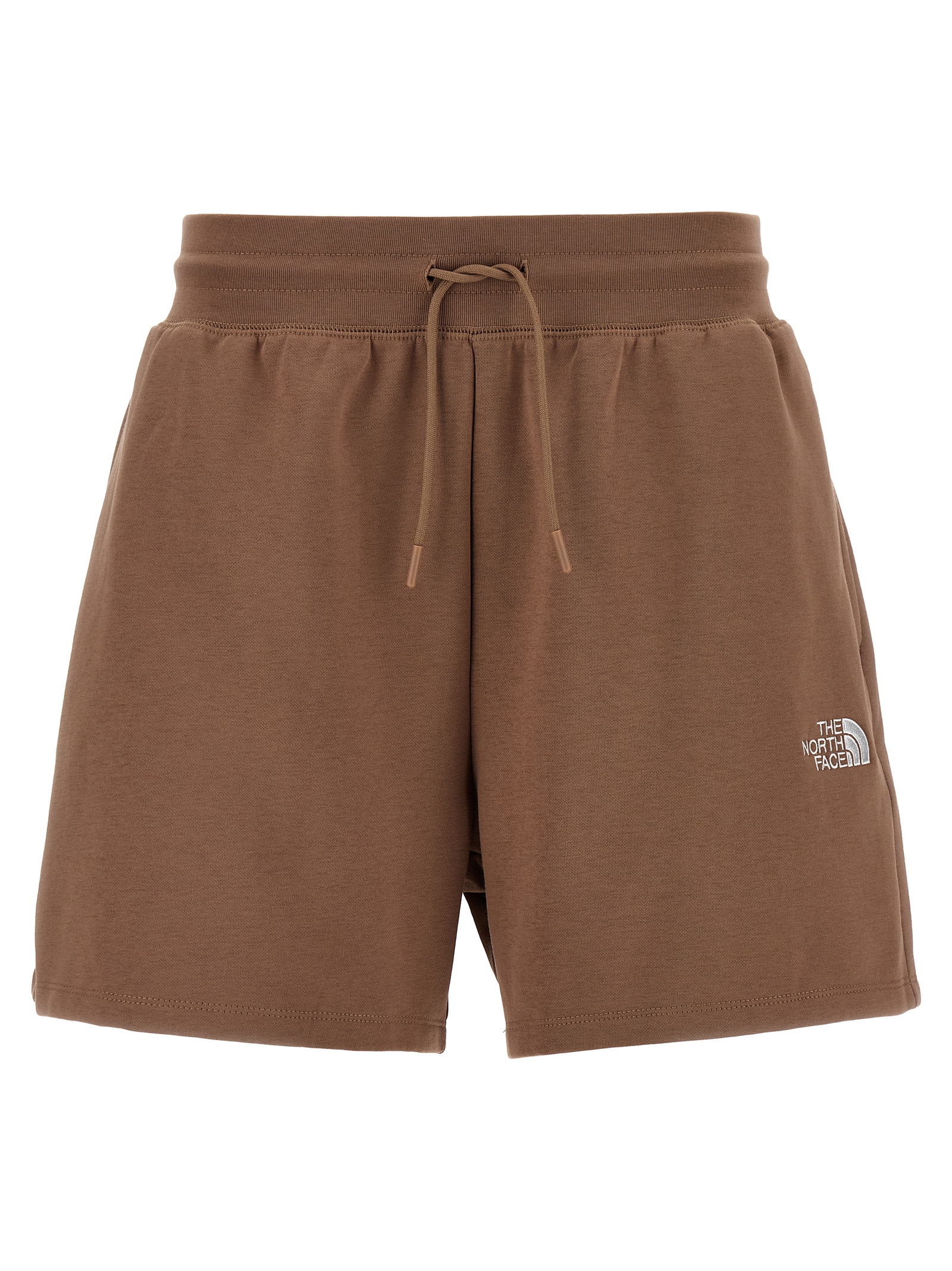 Brown Cotton Bermuda Shorts
