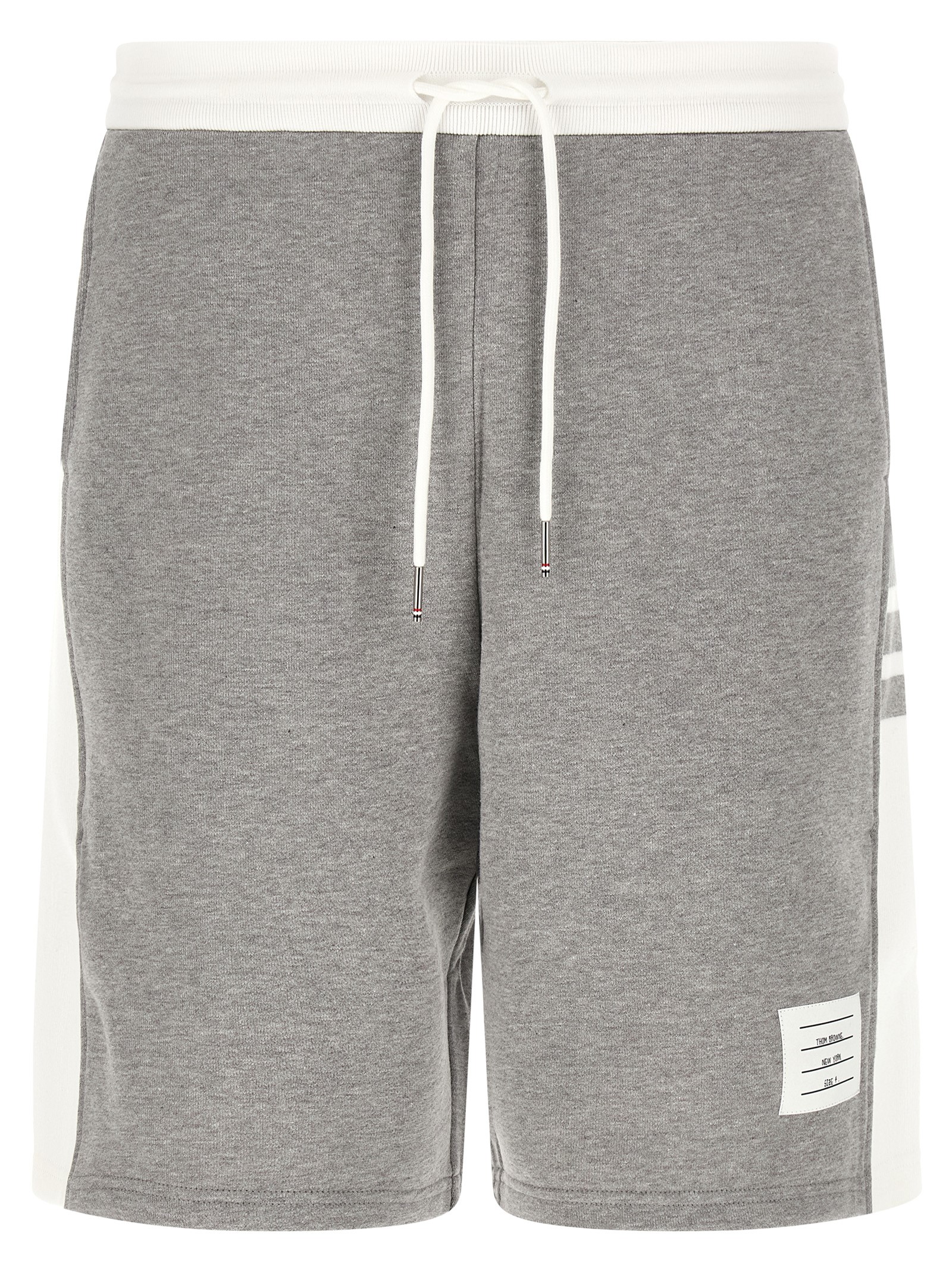 Gray Cotton Bermuda Shorts