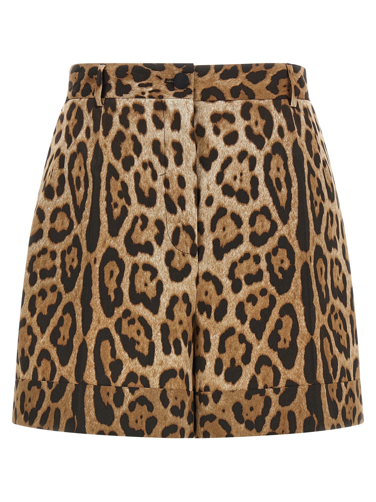 Brown Cotton Bermuda Shorts