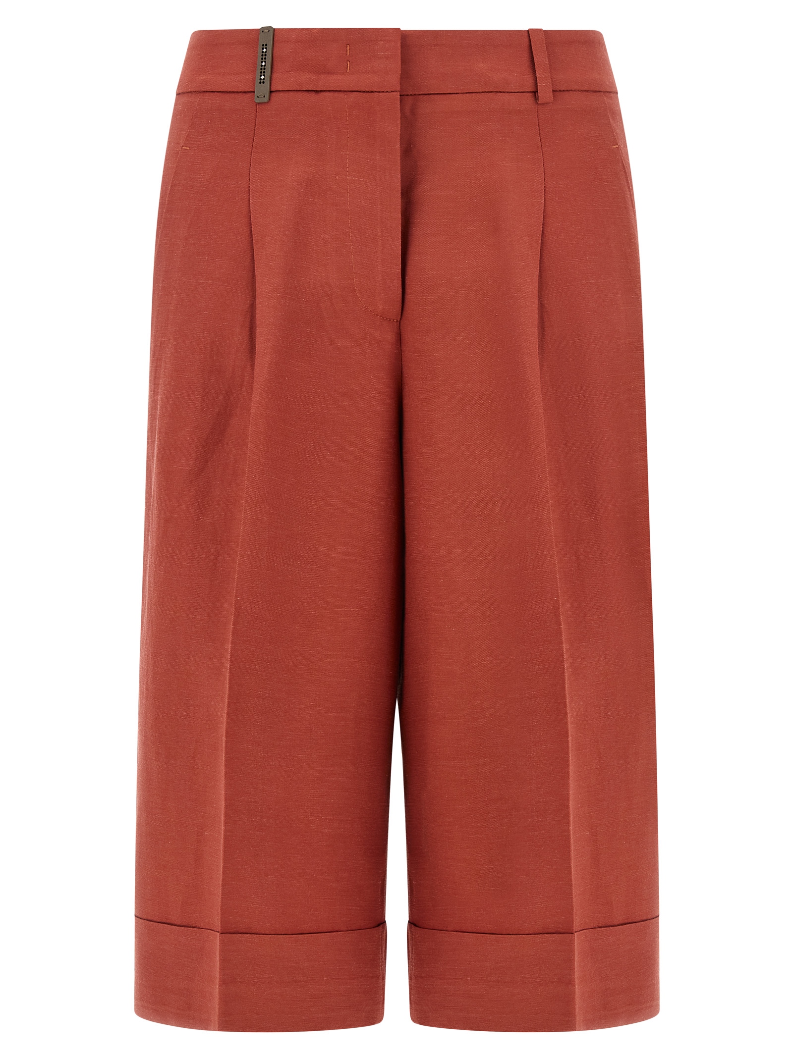 Multicolor Viscose Bermuda Shorts