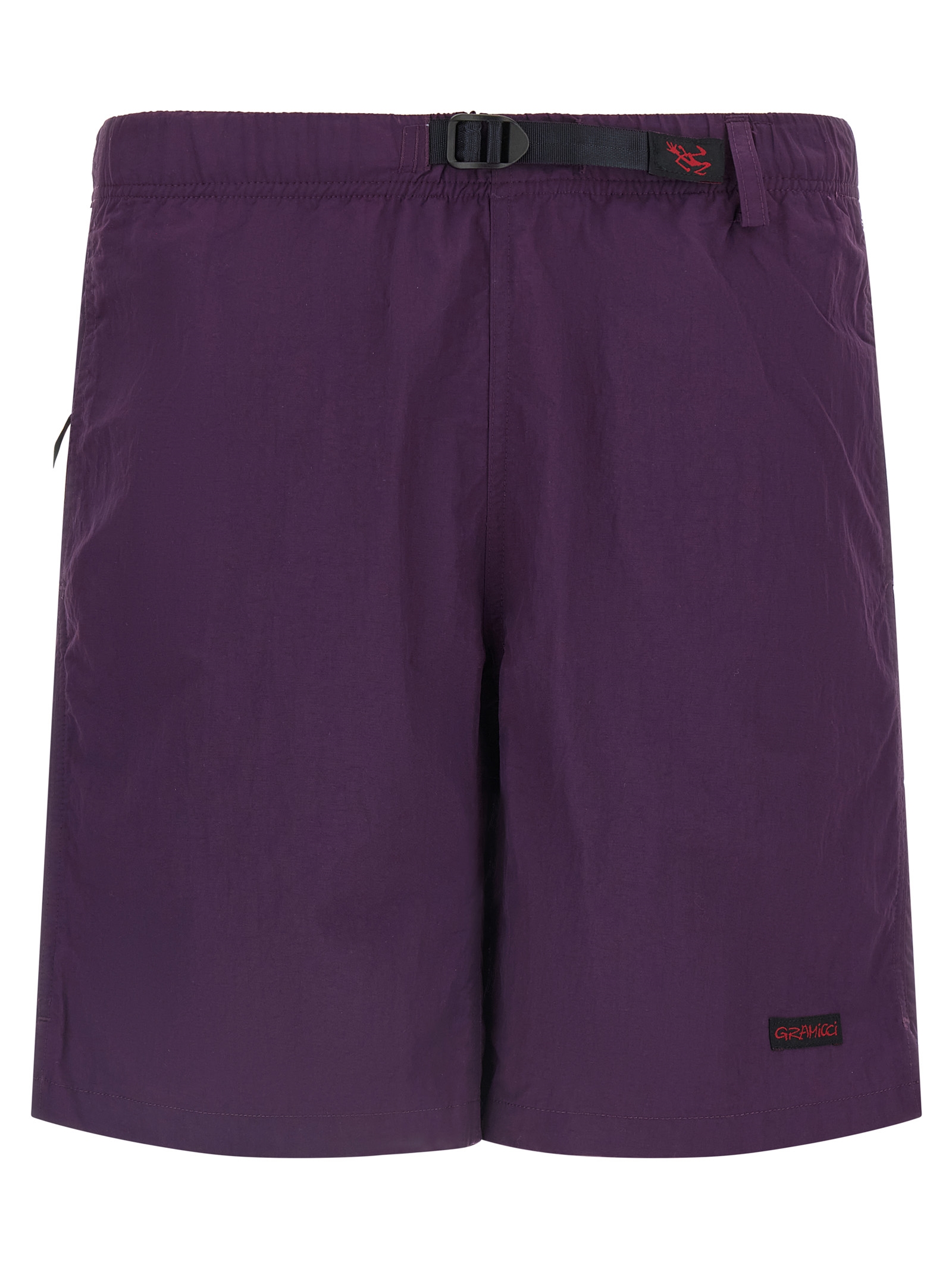 Purple Nylon Bermuda Shorts