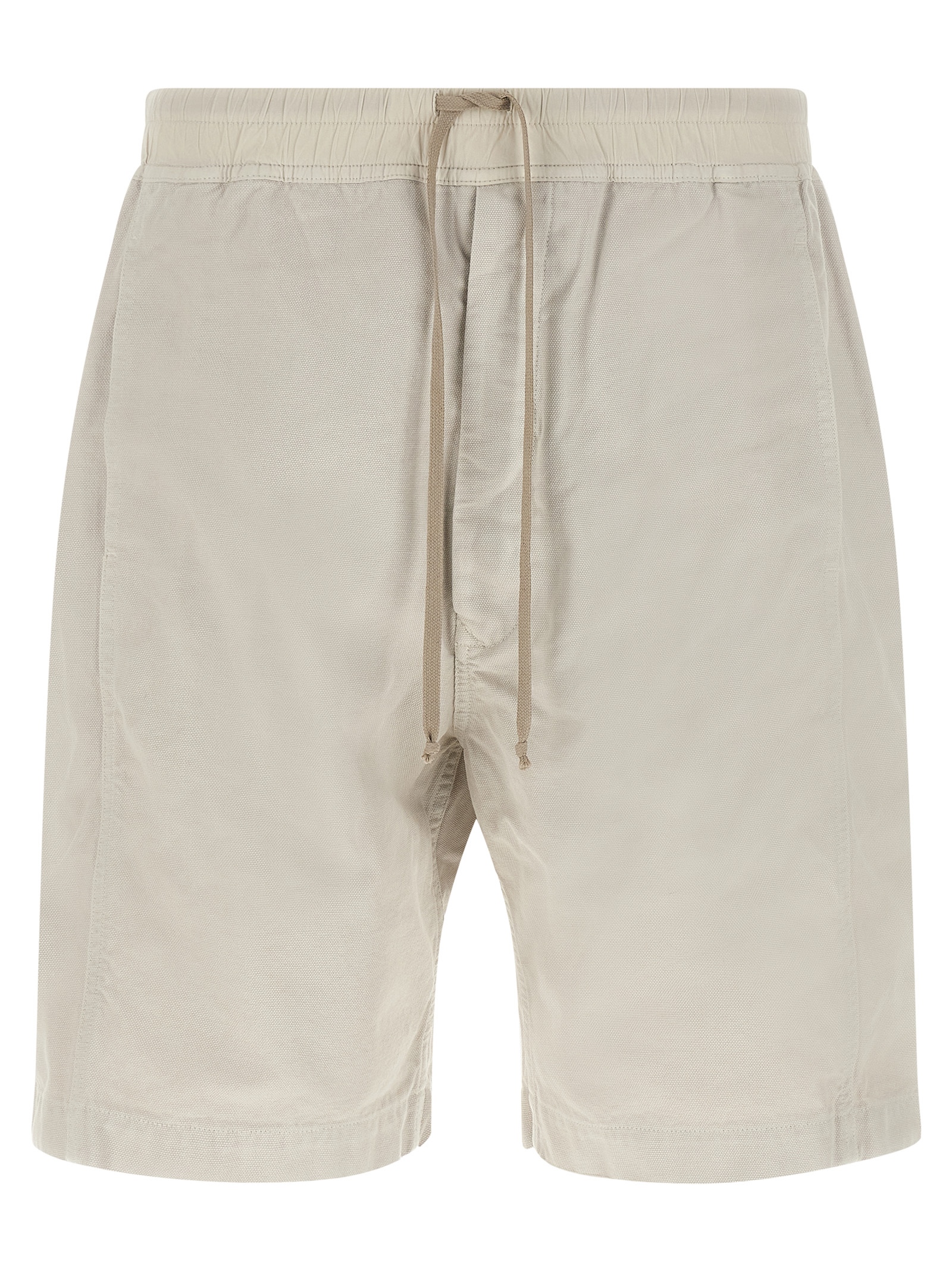 Beige Cotton Bermuda Shorts