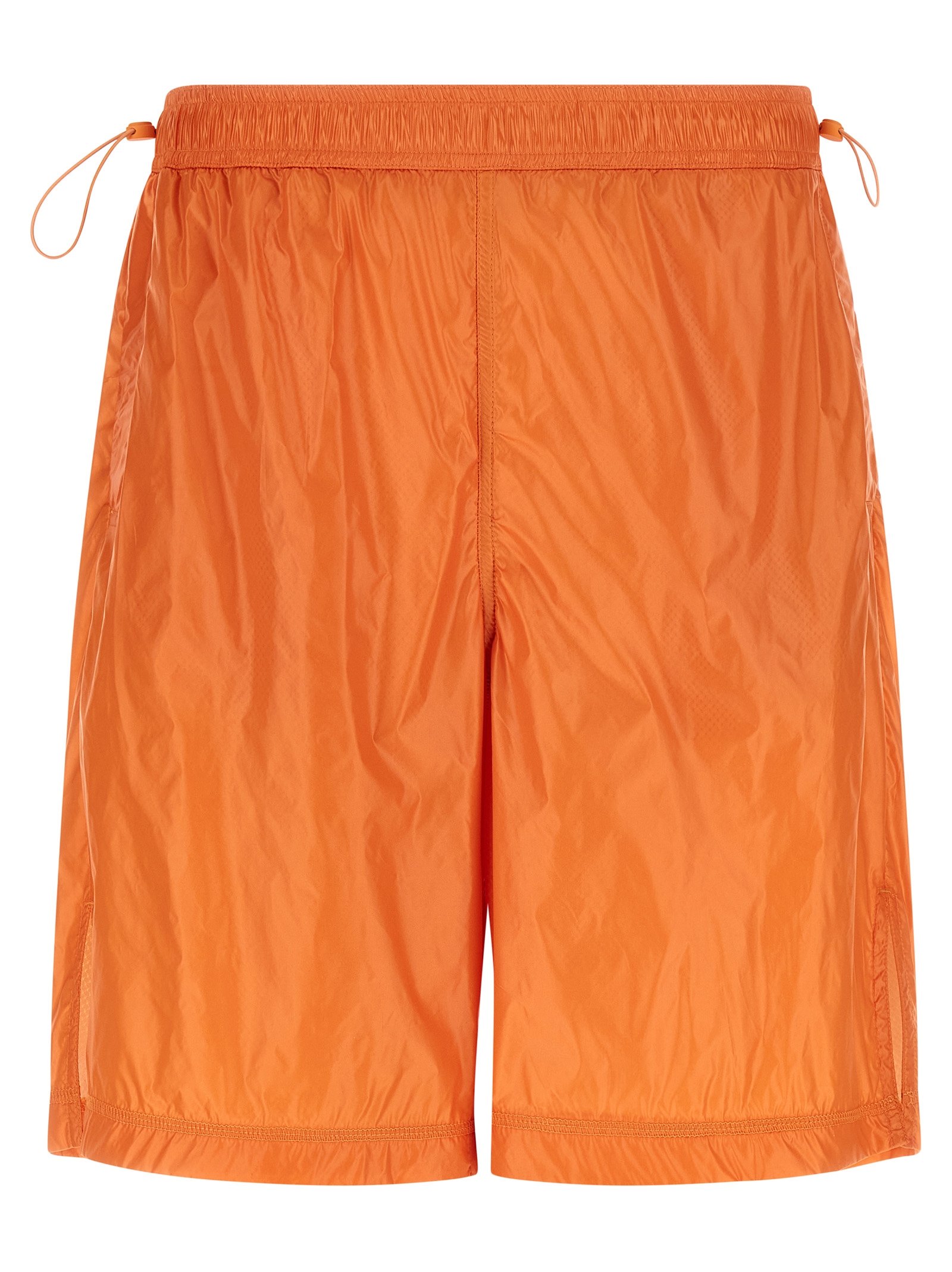 Orange Polyamide Bermuda Shorts
