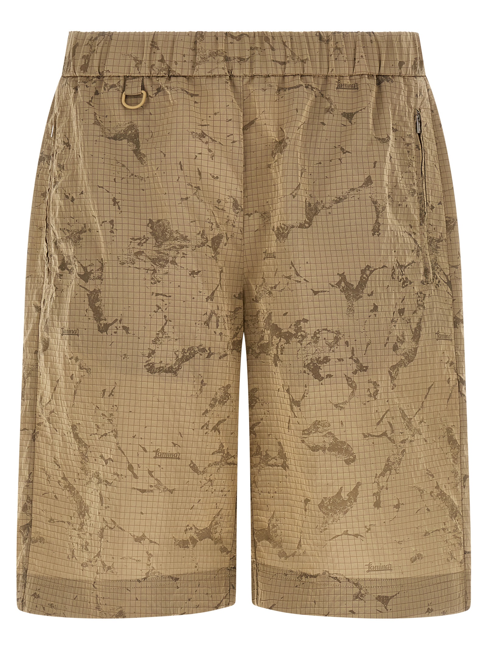 Beige Polyamide Bermuda Shorts