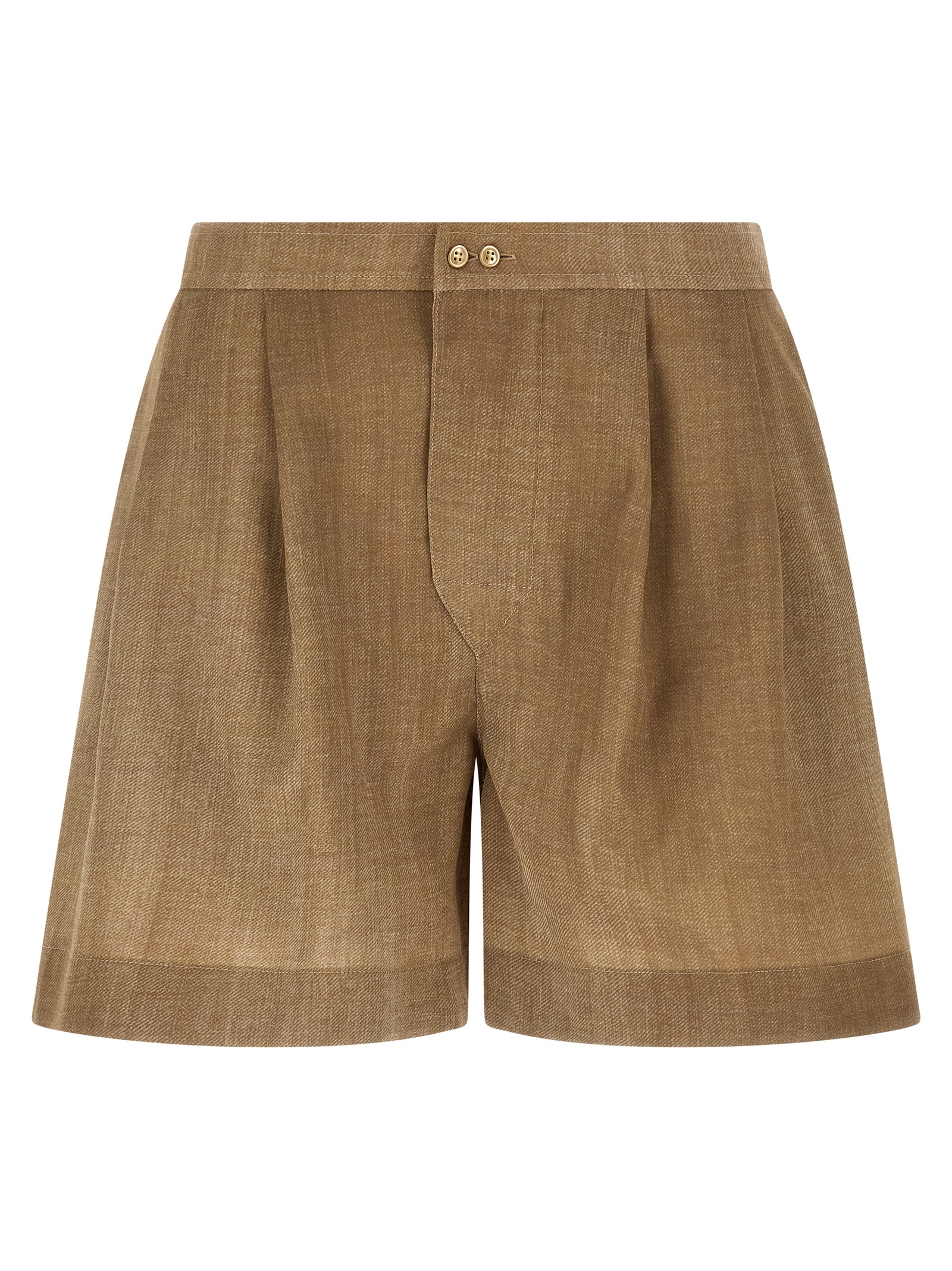 Ermanno Scervino Beige Polyester Bermuda Women's Shorts