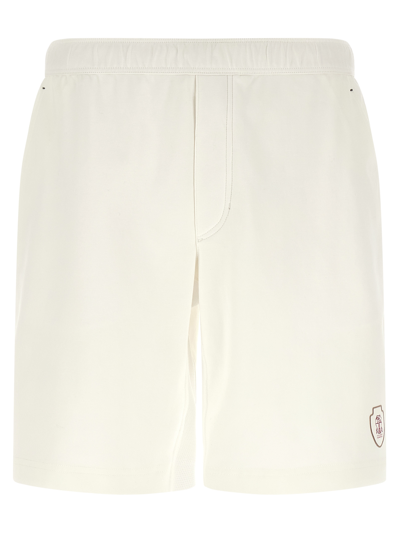 White Cotton Bermuda Shorts