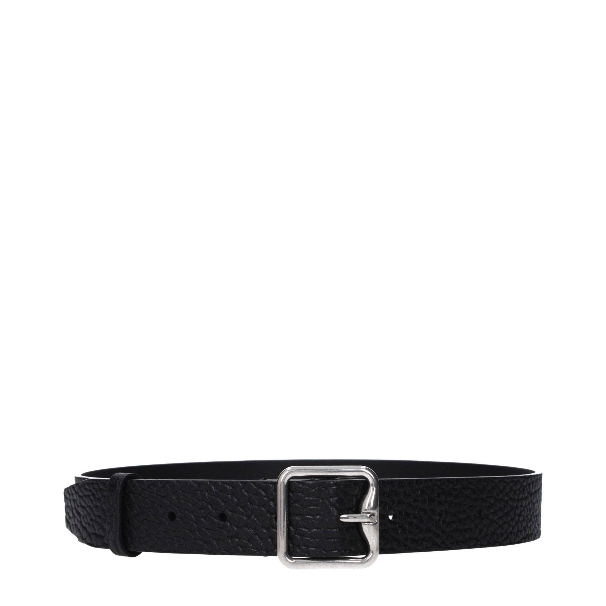 Black Leather Regular Belt