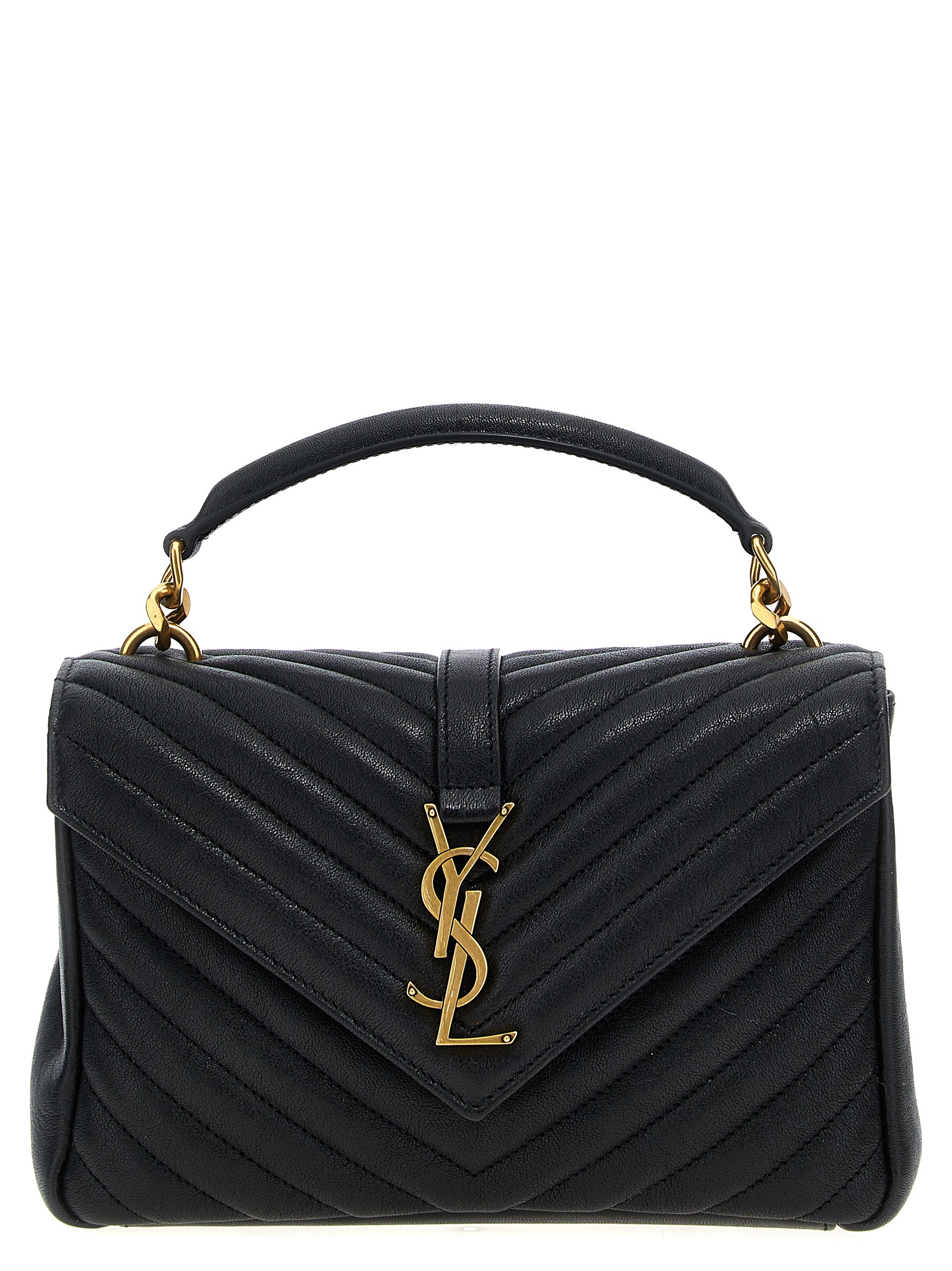 Black Calfskin Crossbody Bag