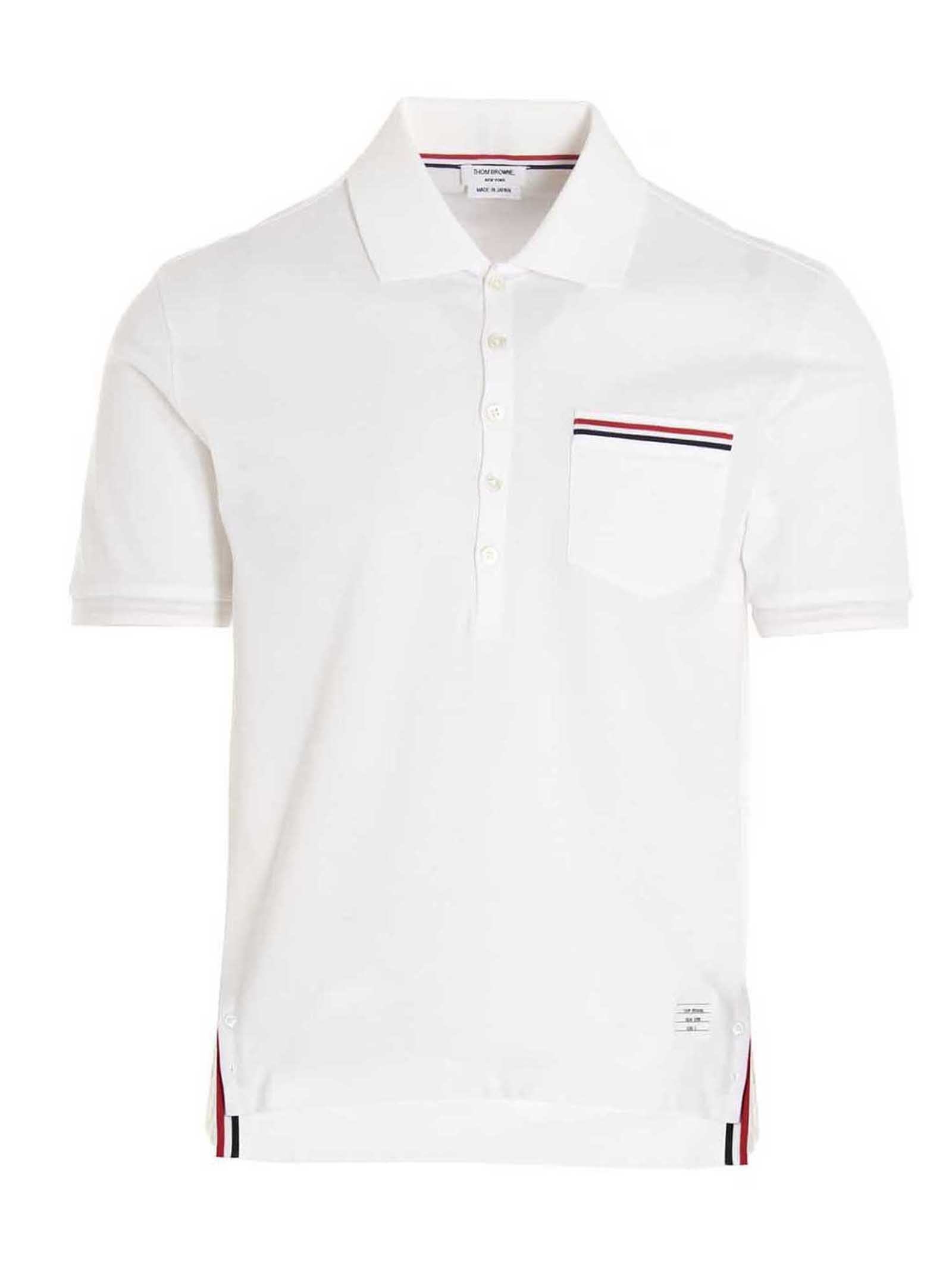 White Cotton Polo Shirt