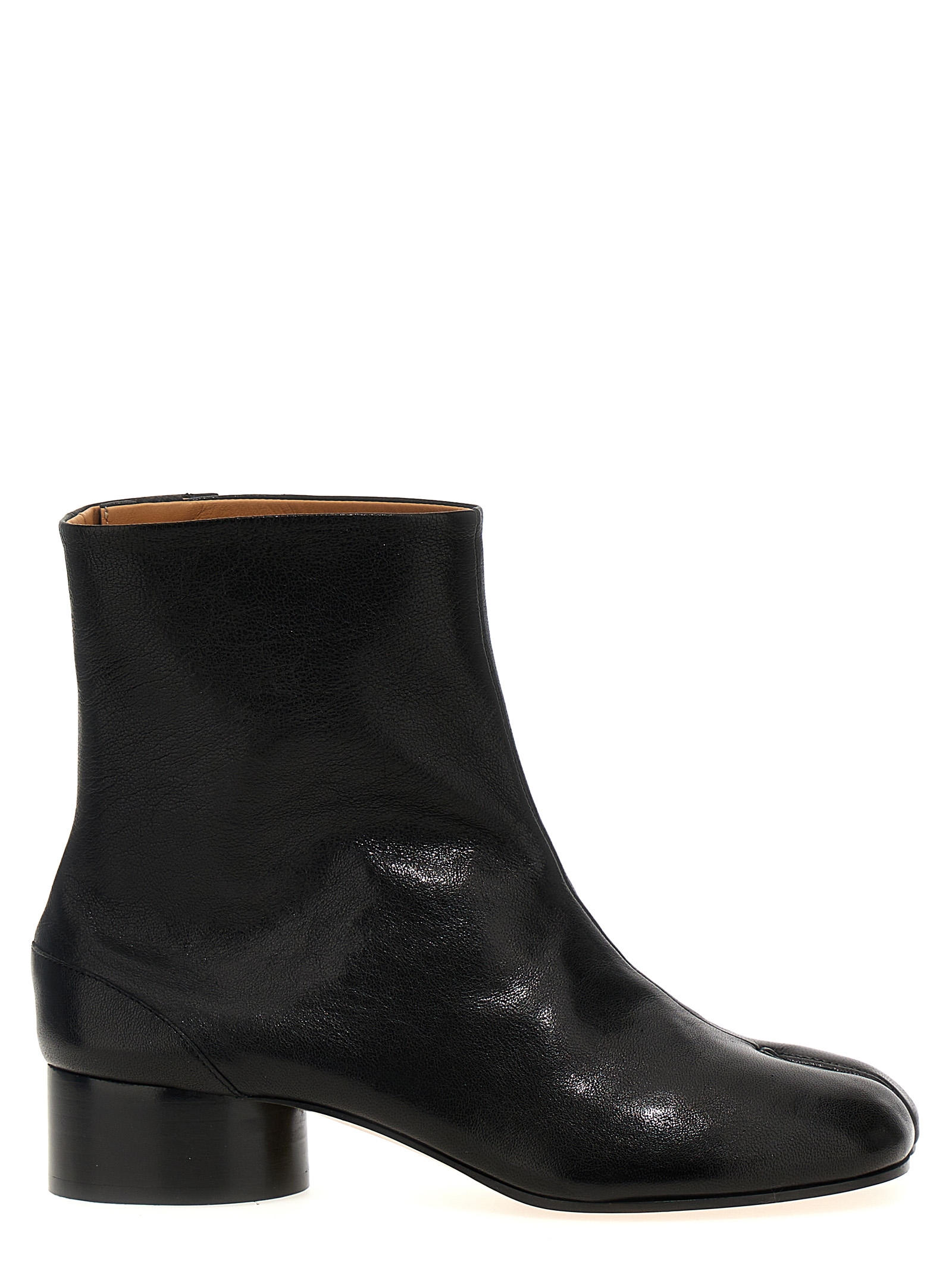 Maison Margiela Black Lamb Leather Ankle Boots - Women