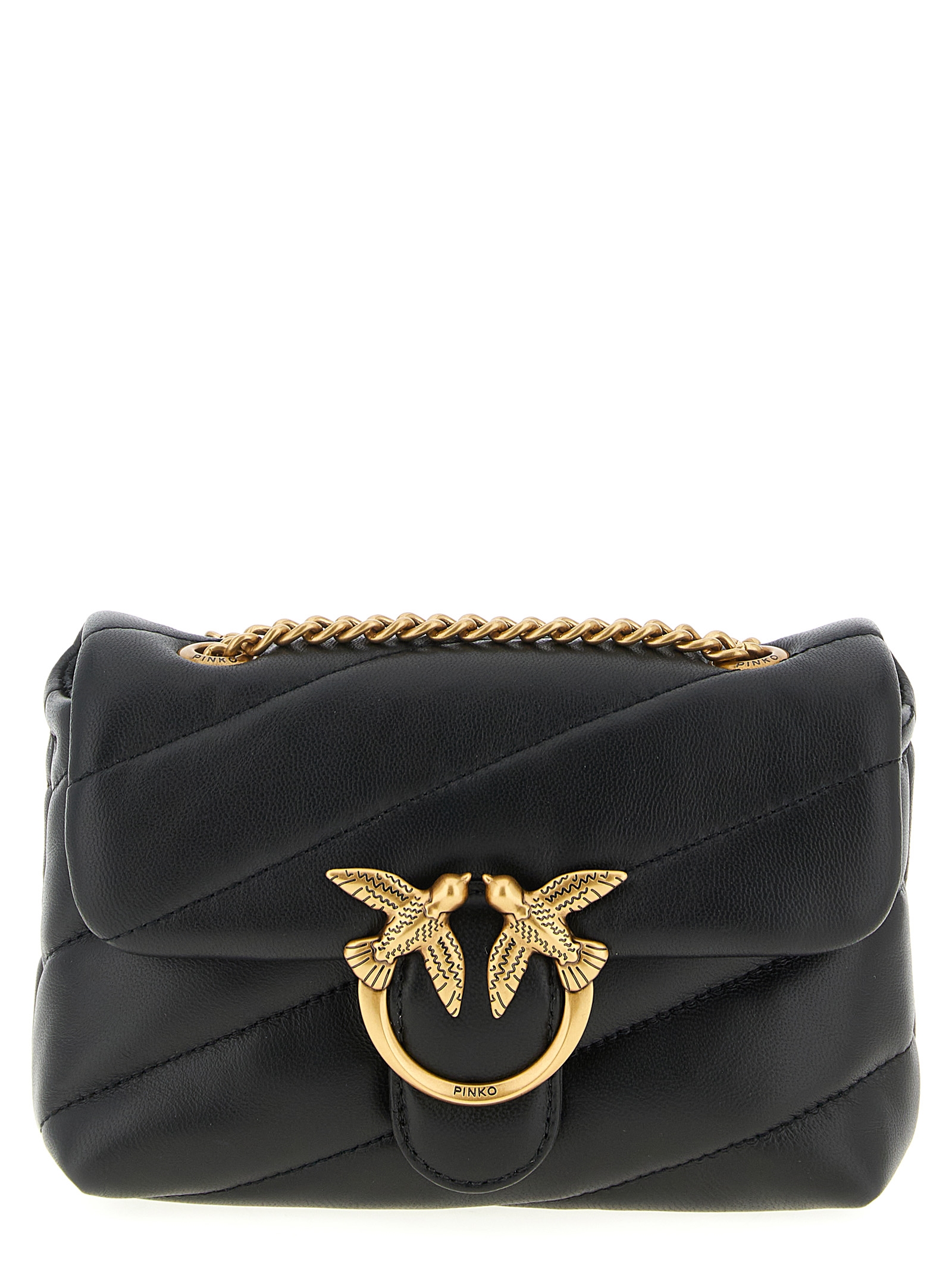 Black Lamb Leather Crossbody Bag