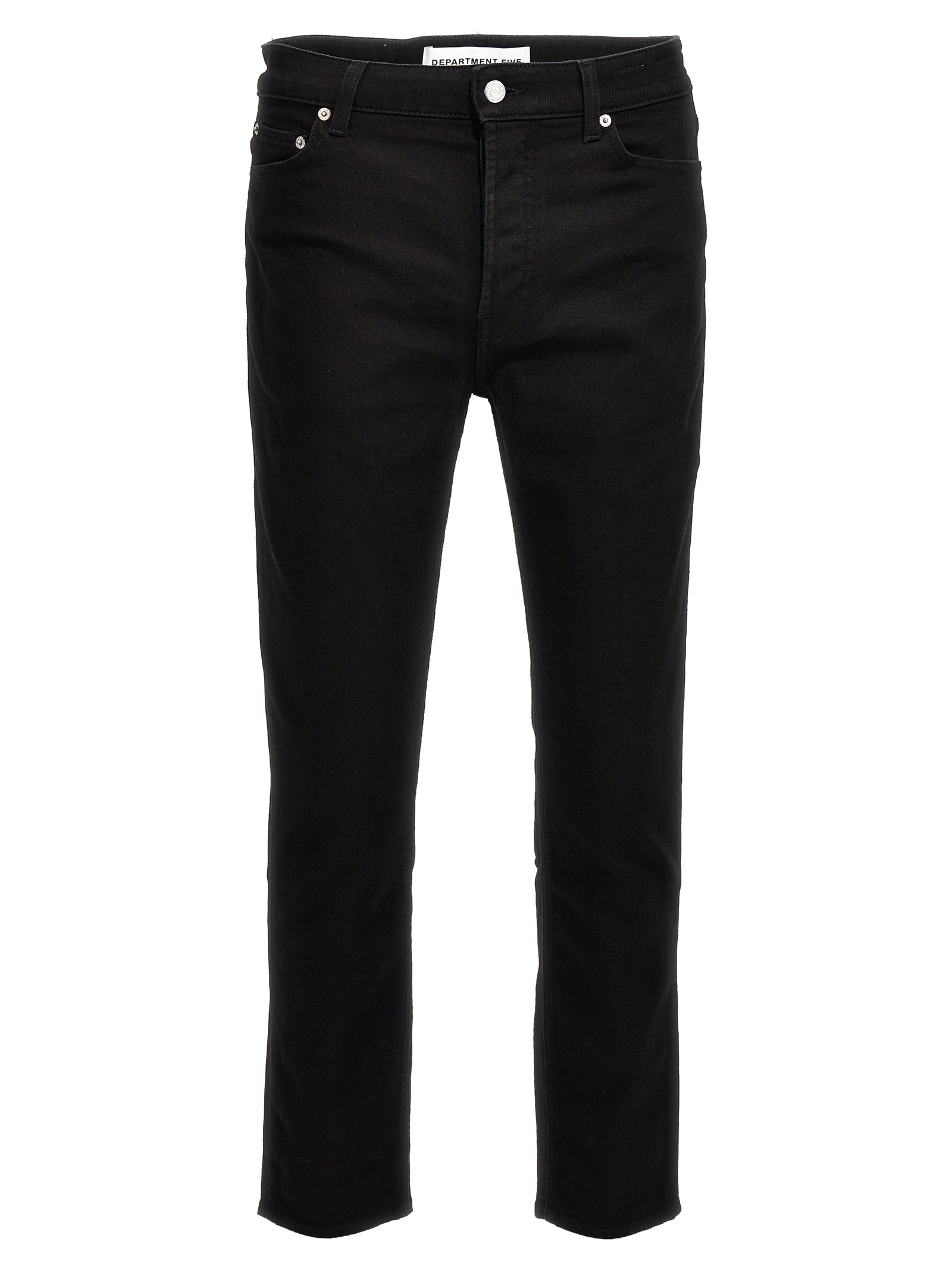 Black Cotton Skinny Jeans