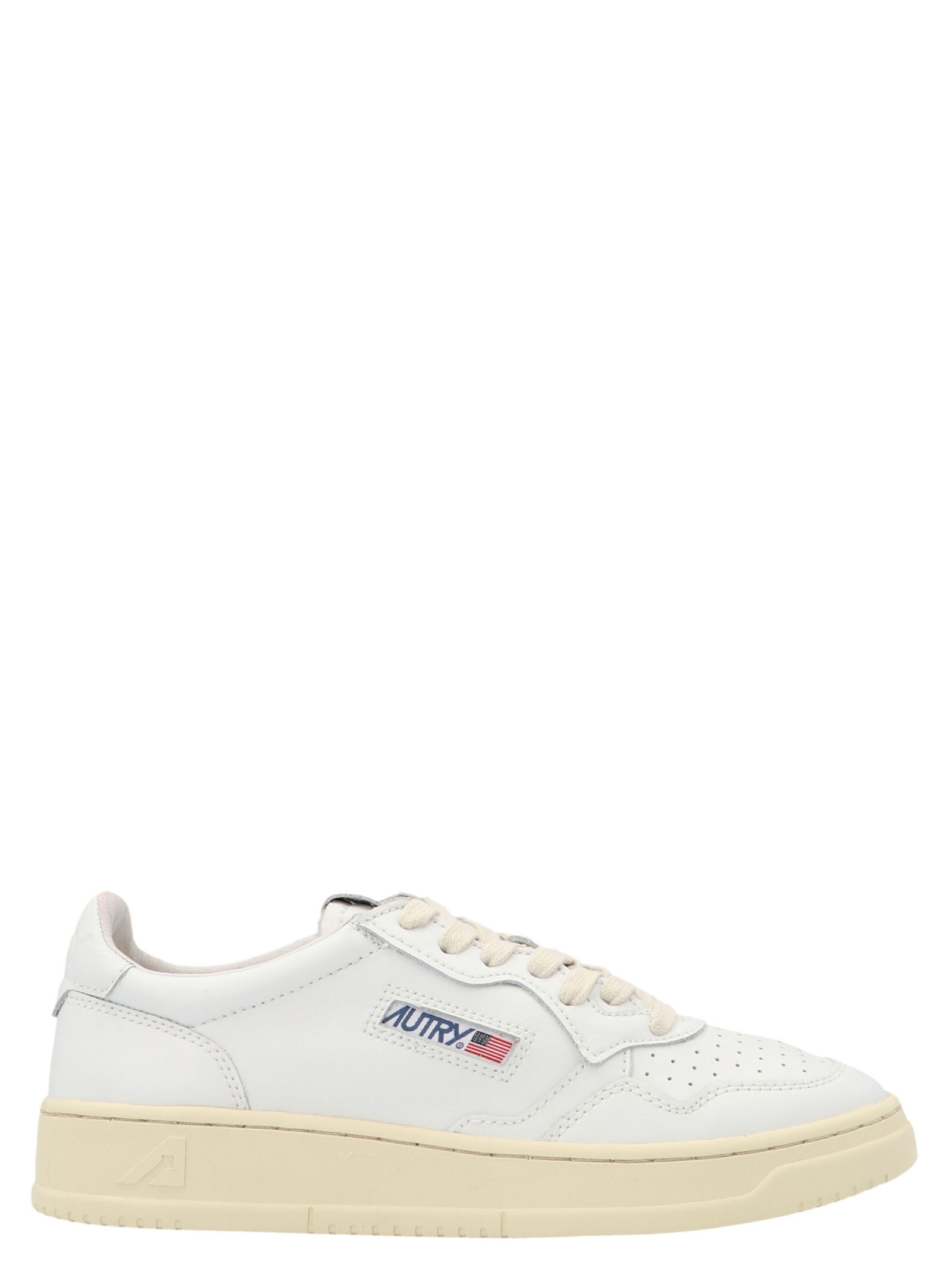 White Cowhide Sneakers
