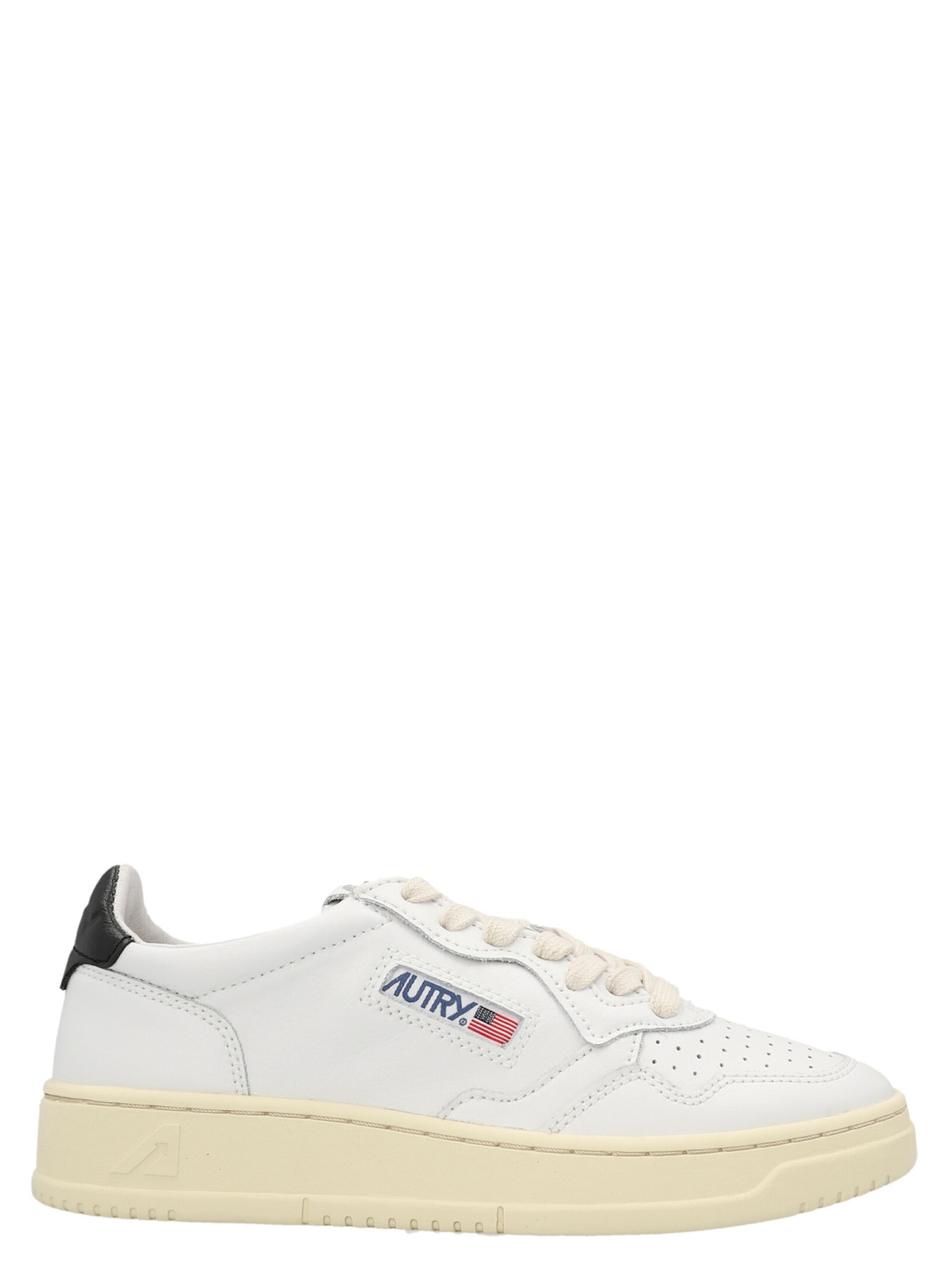 Bicolor Cowhide Low Top Sneakers