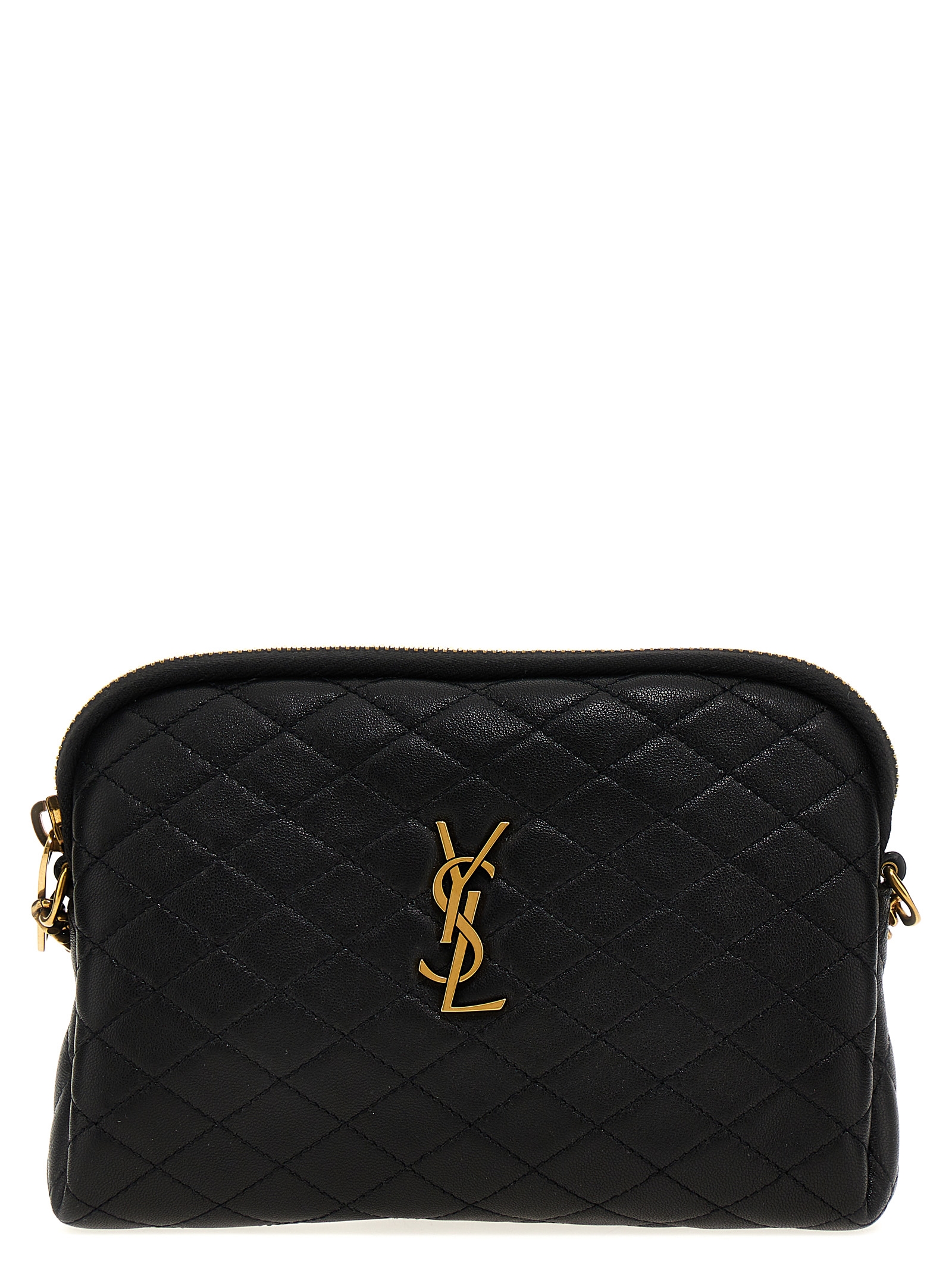 Black Lamb Leather Crossbody Bag