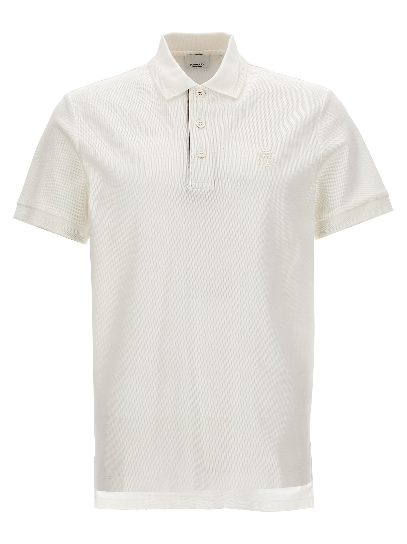 White Cotton Polo Shirt