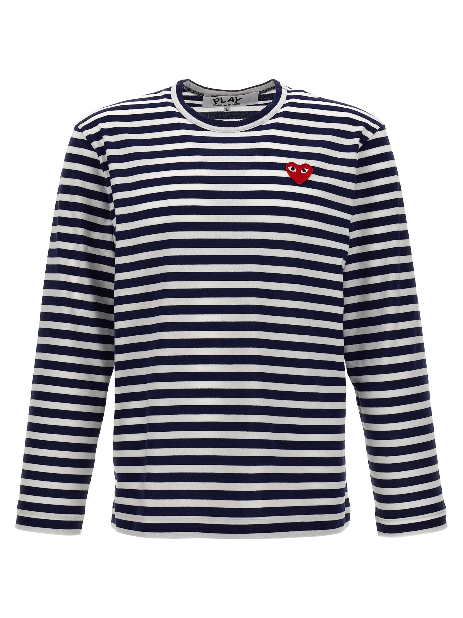 Blue Cotton Long Sleeve T-Shirt