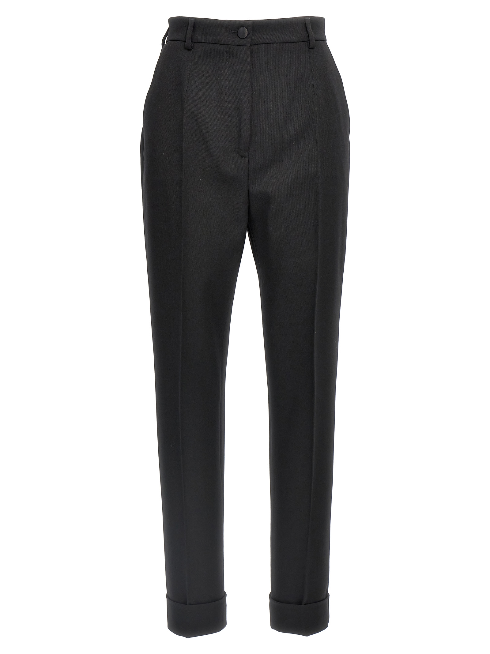 Black Virgin Wool Dress Pants