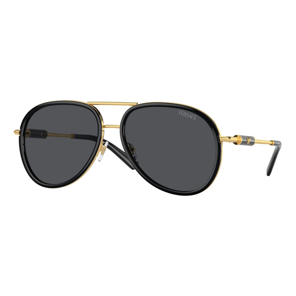 Versace Black Metal Sunglasses - Unisex