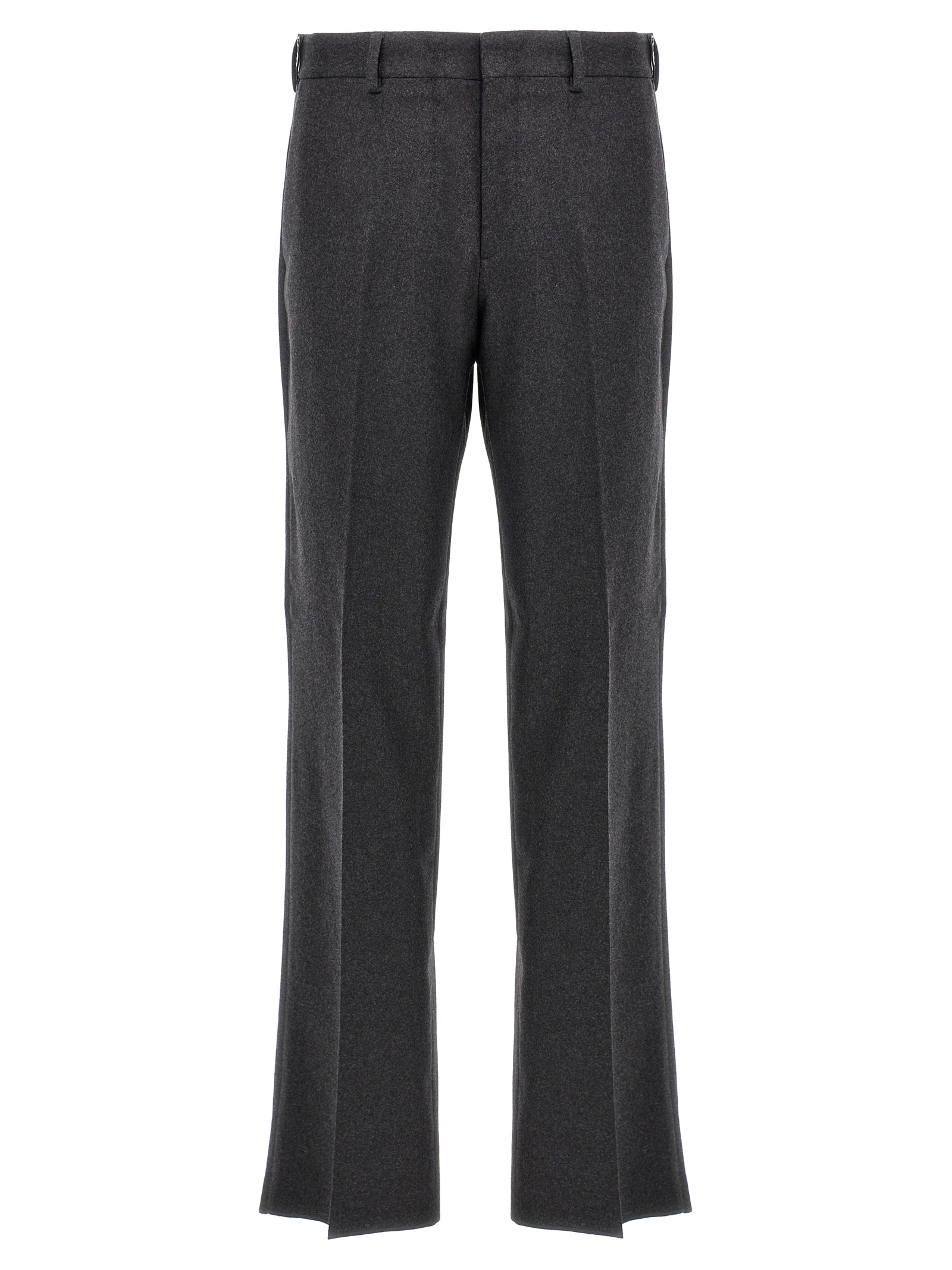 Gray Cashmere Casual Pants