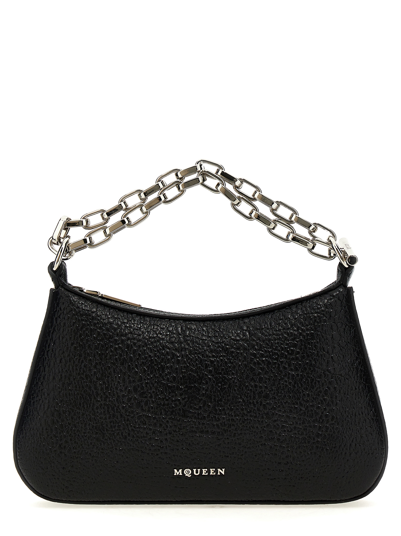 Alexander McQueen Black Lamb Leather Handbag Bag - Women