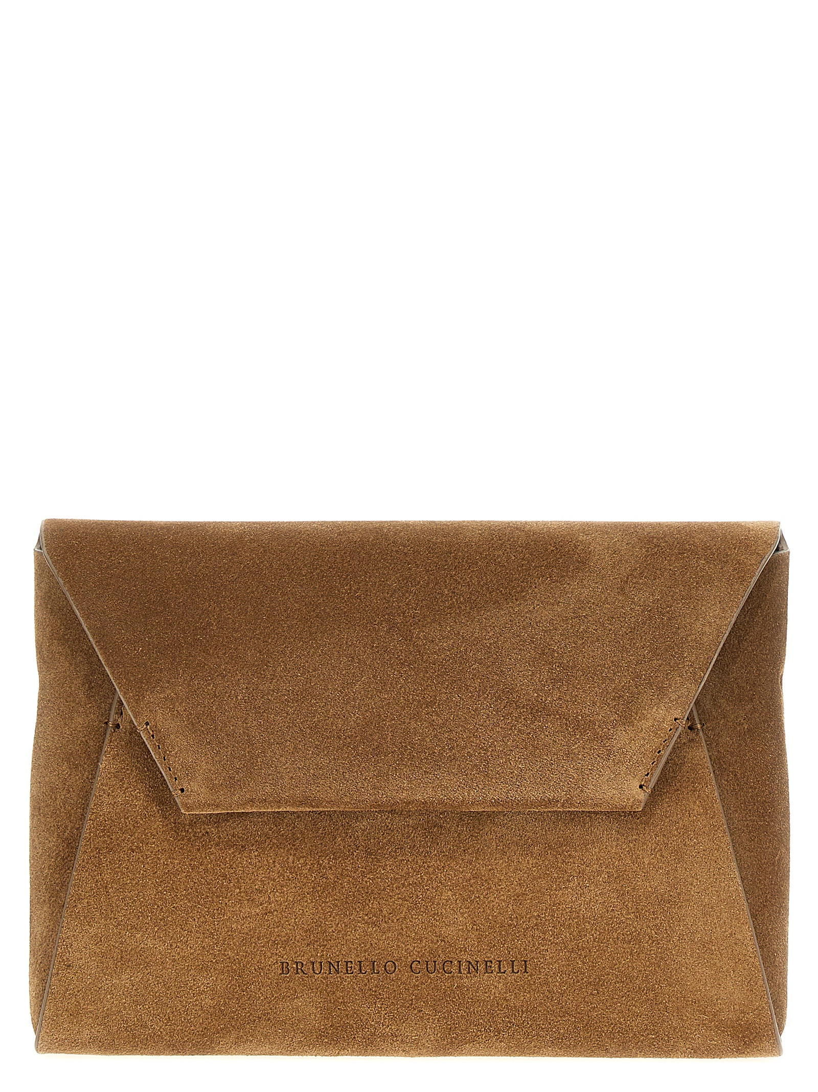 Brown Calfskin Clutch Bag