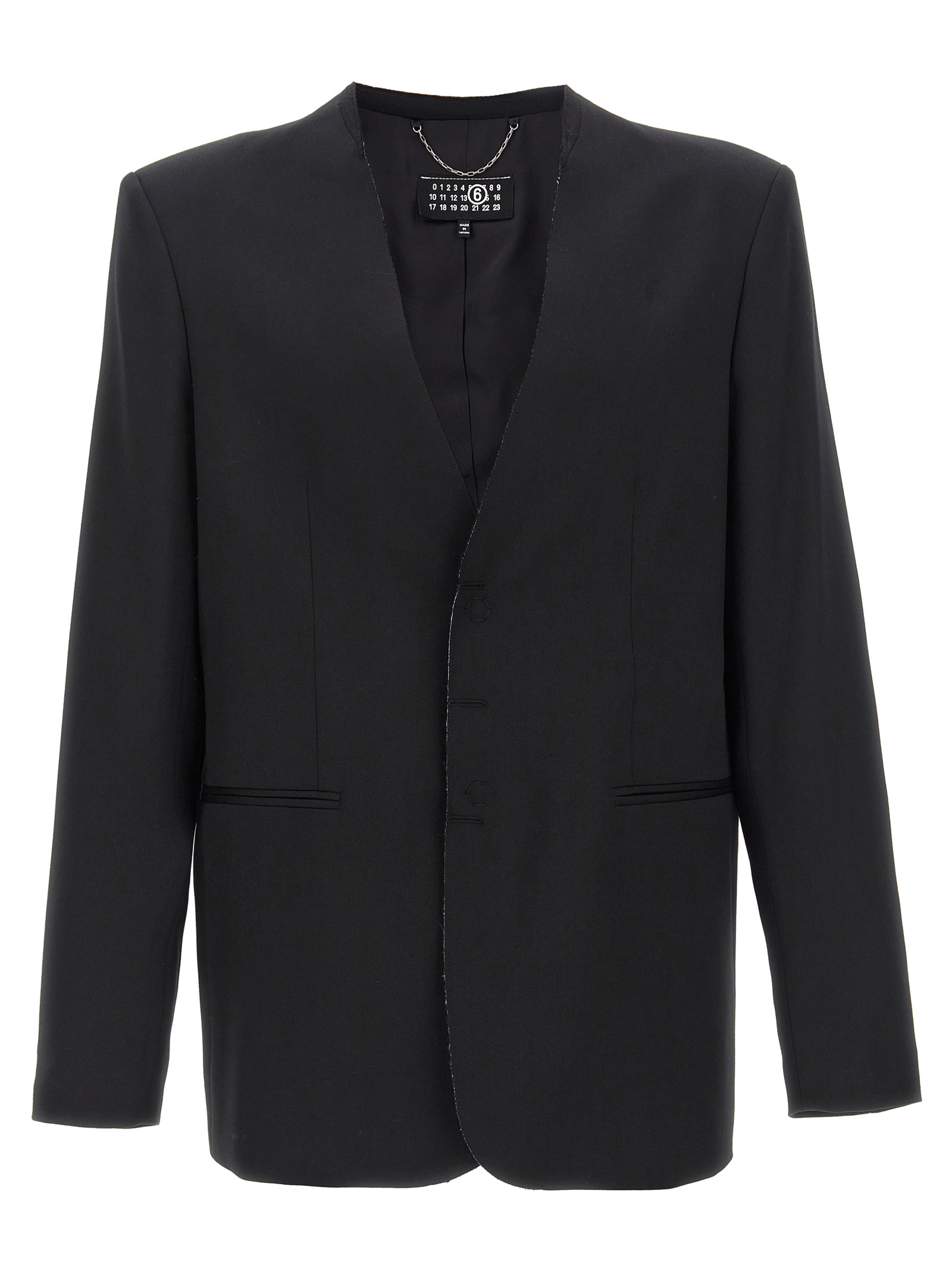 Black Polyester Blazer