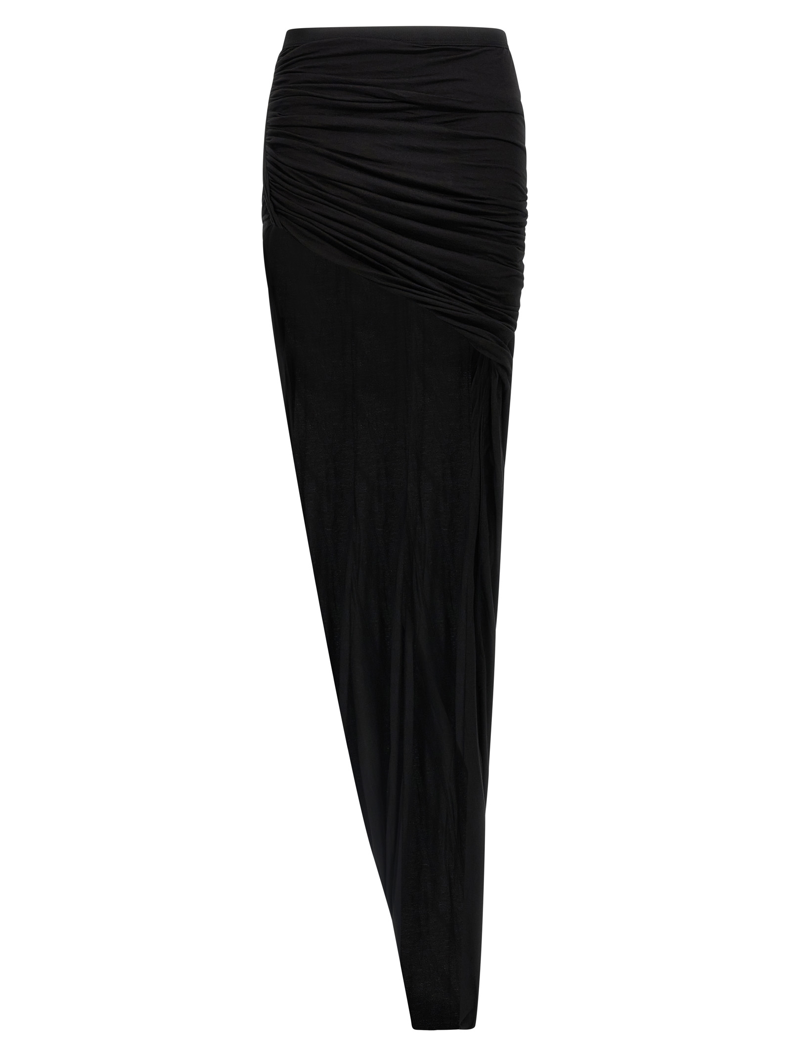 Black Cotton Mini Skirt