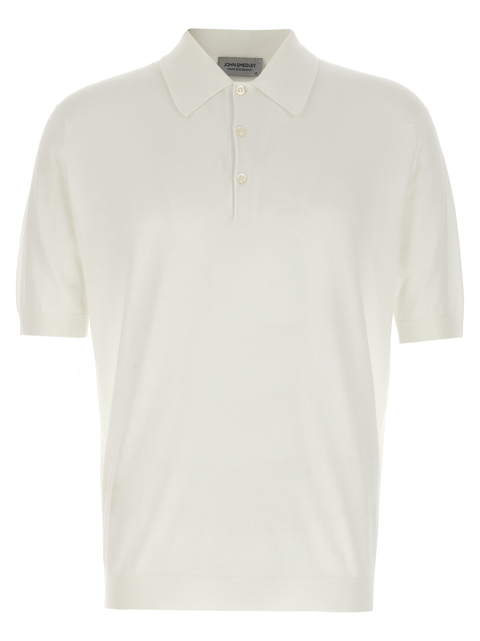 White Cotton Polo Shirt